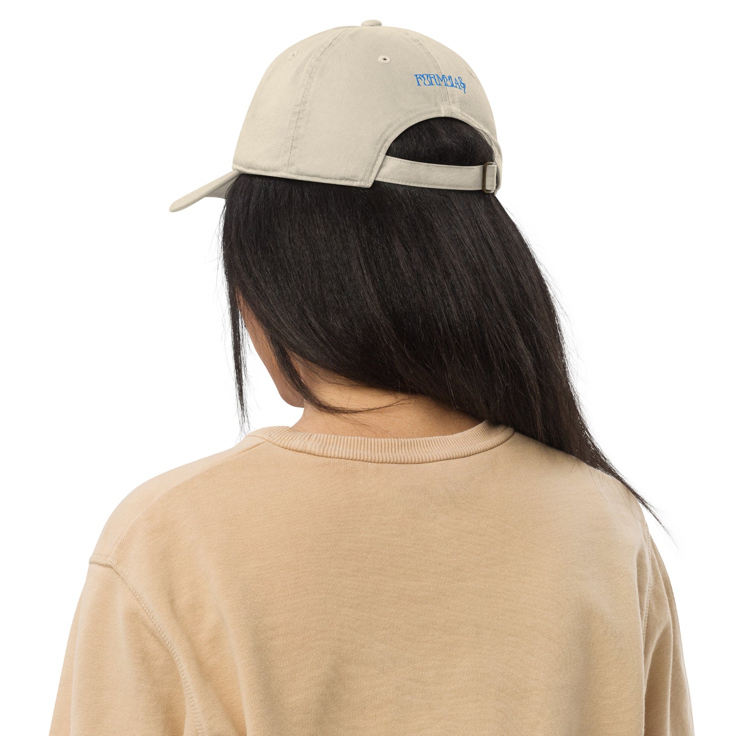 Blue Alien I thought you looked familiar Organic Cotton Dad Hat