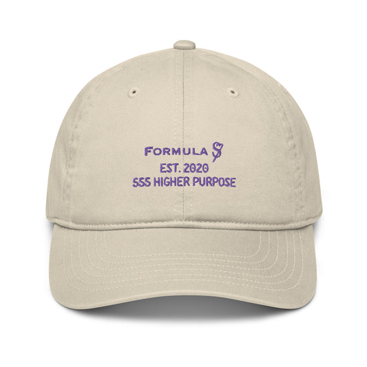555 Higher Purpose Angel Number Organic Cotton Dad Hat