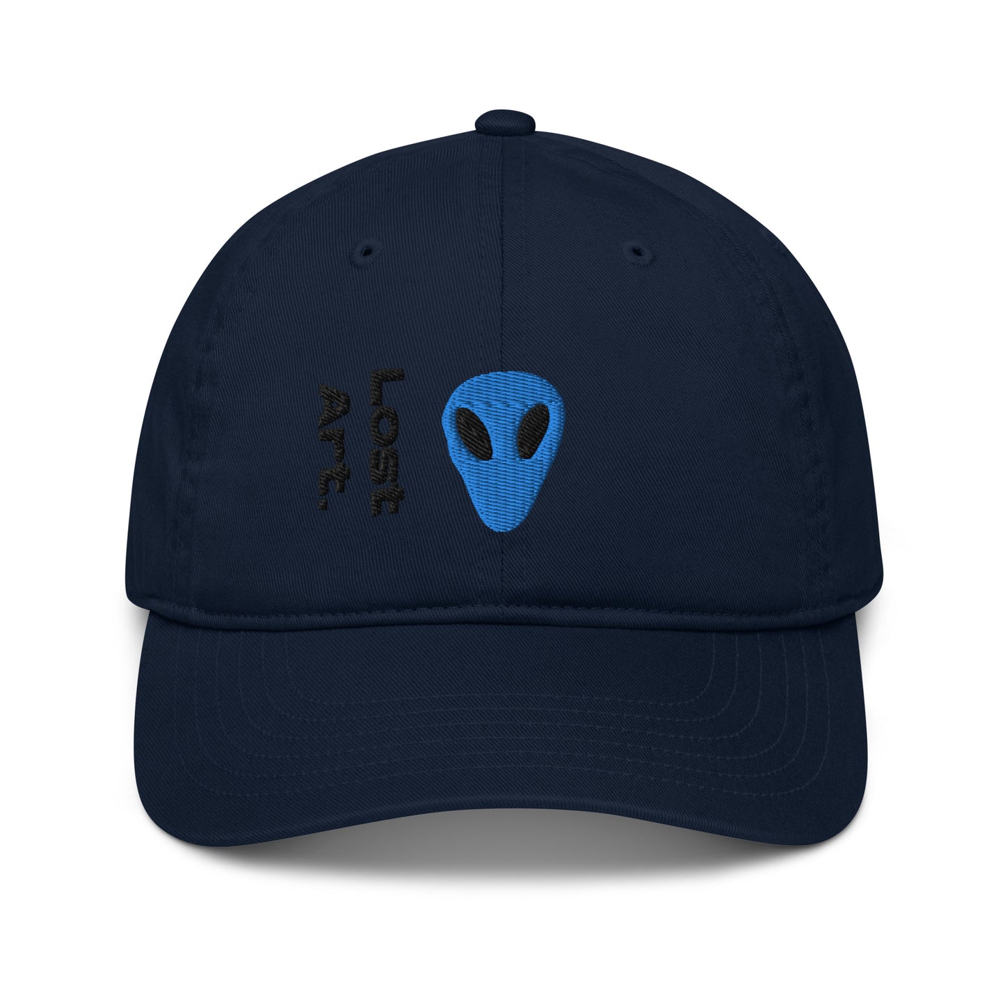 Blue Alien Lost Art Organic Dad Hat