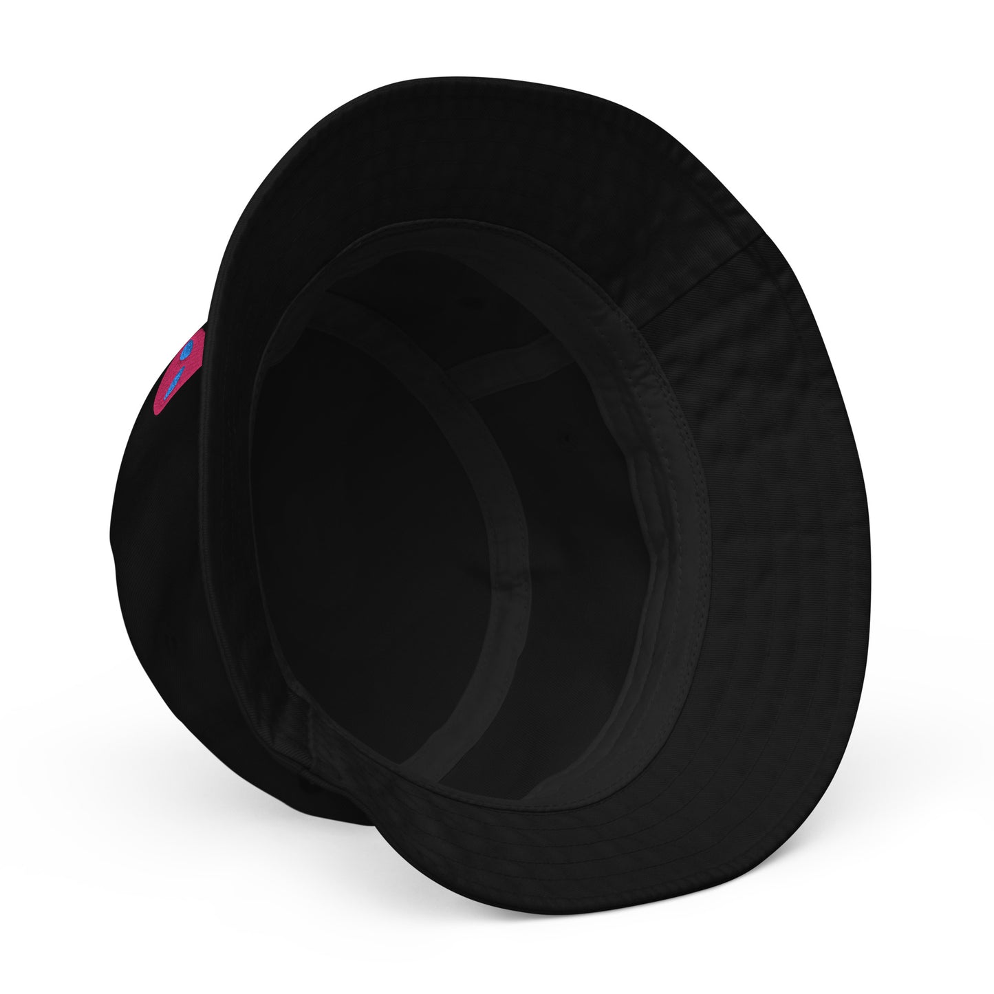 Pink Alien Blue Eyes Organic Cotton Bucket Hat