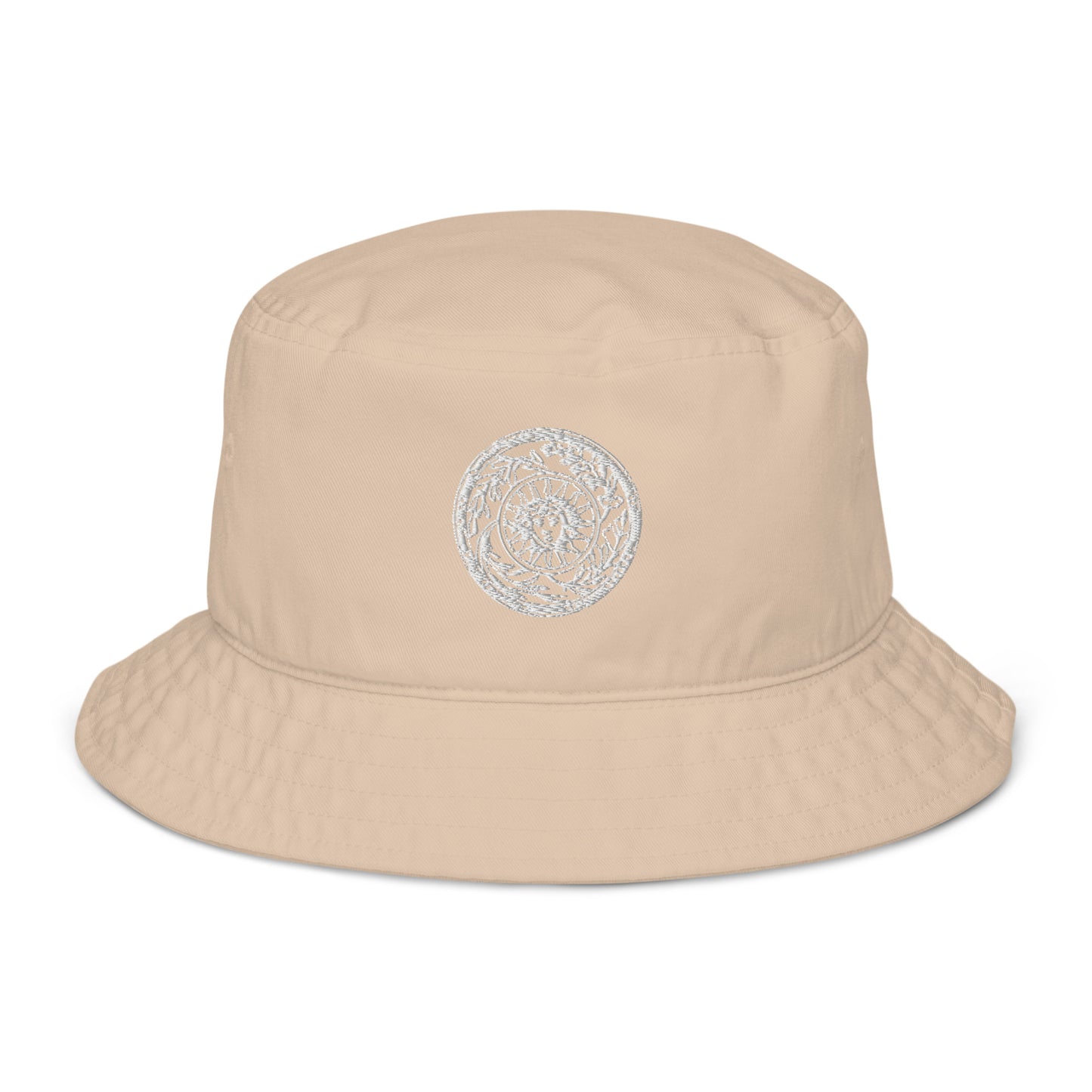 Medusa Sun Medallion Organic Cotton bucket hat