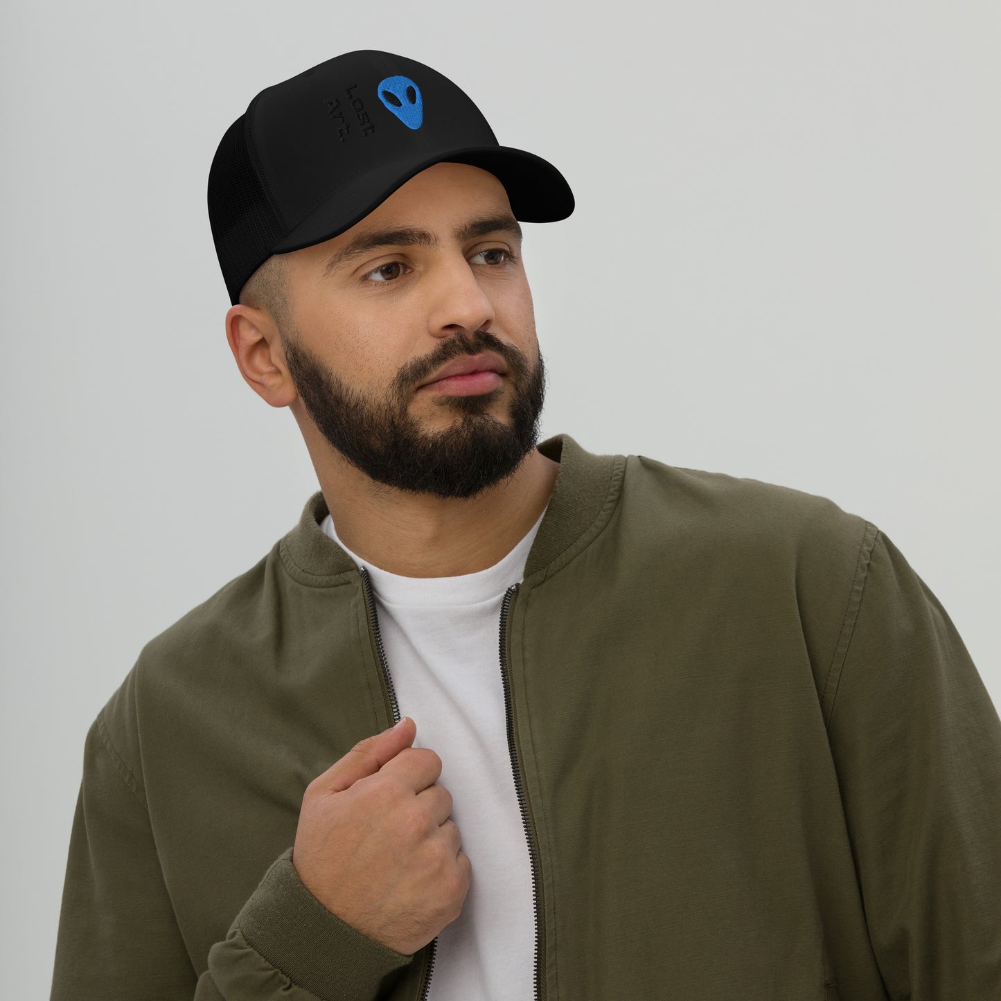 Lost Art Blue Alien Trucker Cap