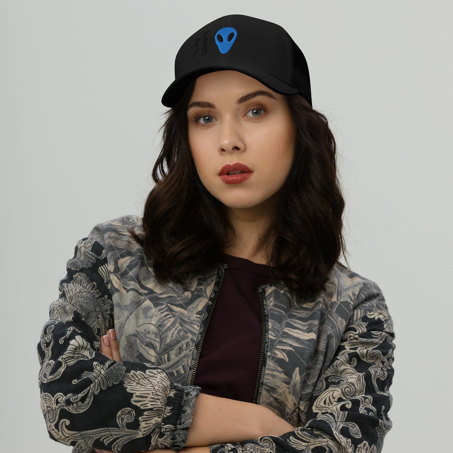 Lost Art Blue Alien Trucker Cap