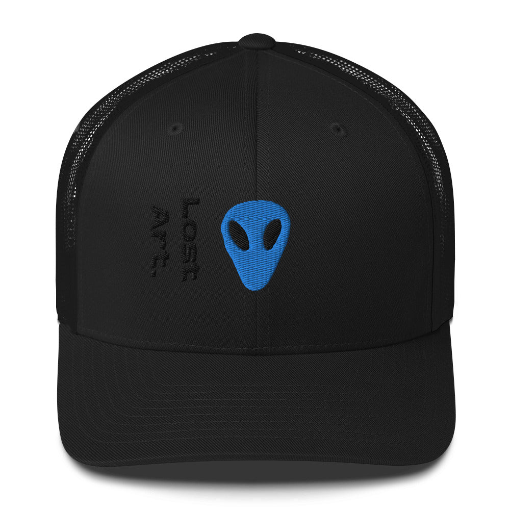 Lost Art Blue Alien Trucker Cap