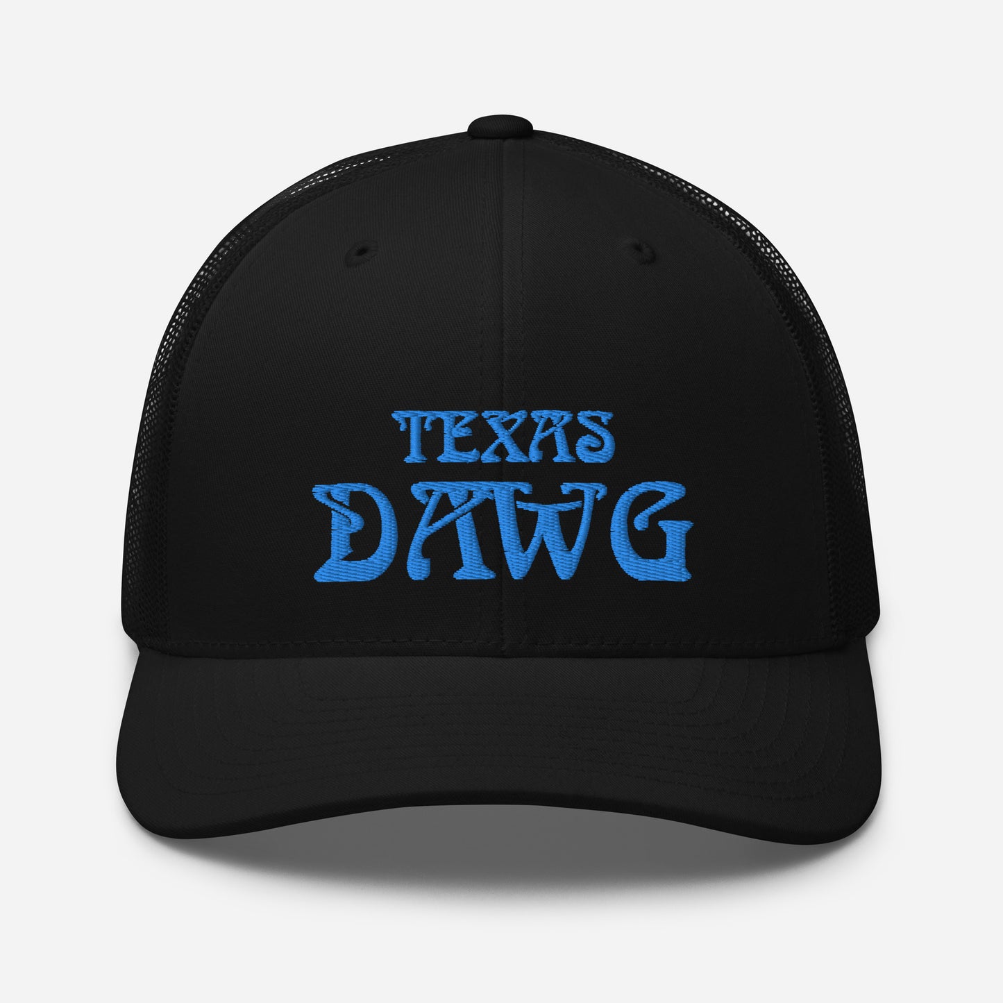 Blue Texas Dawg Funny Trucker Cap