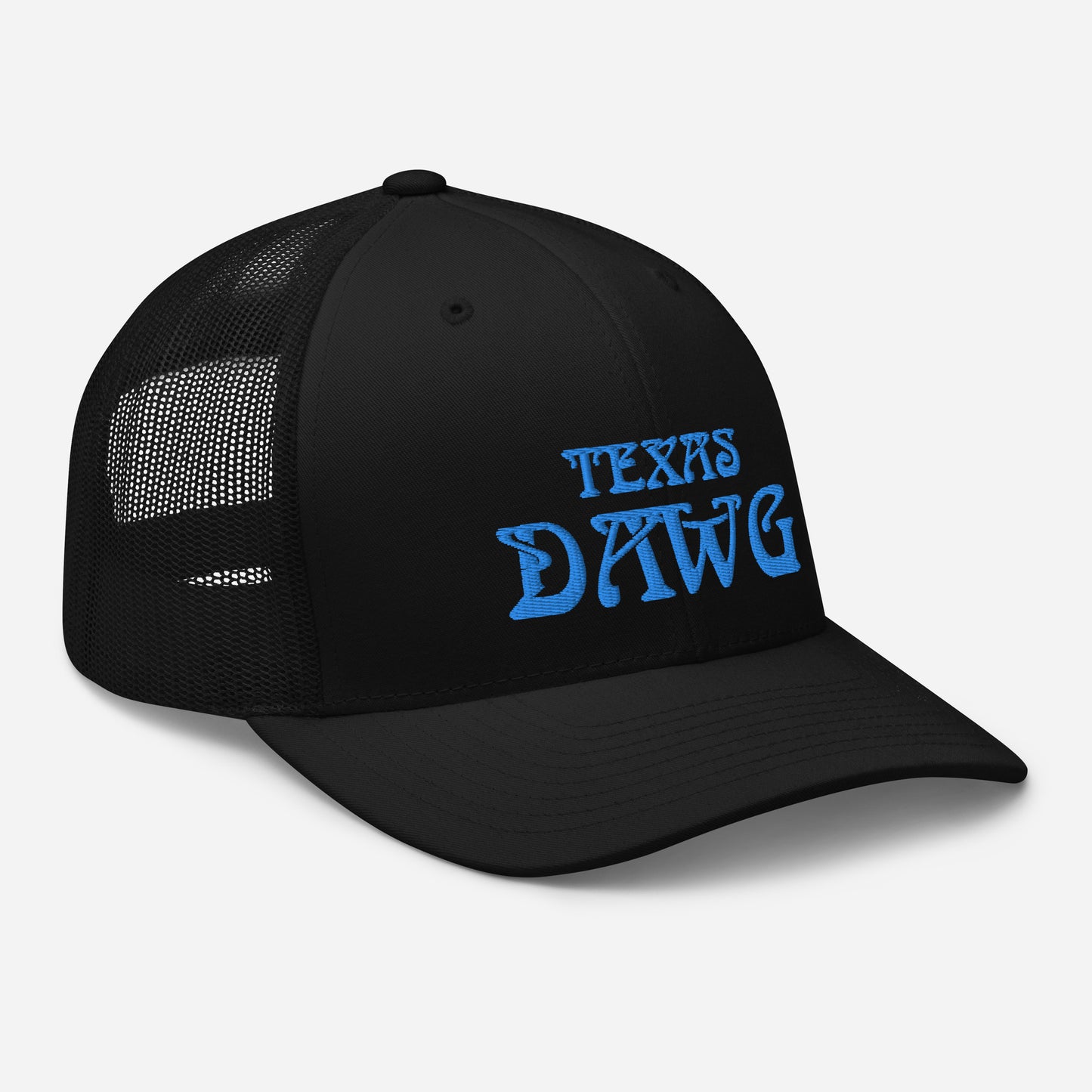 Blue Texas Dawg Funny Trucker Cap