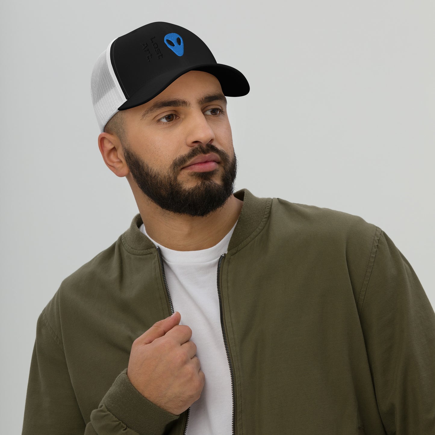 Lost Art Blue Alien Trucker Cap
