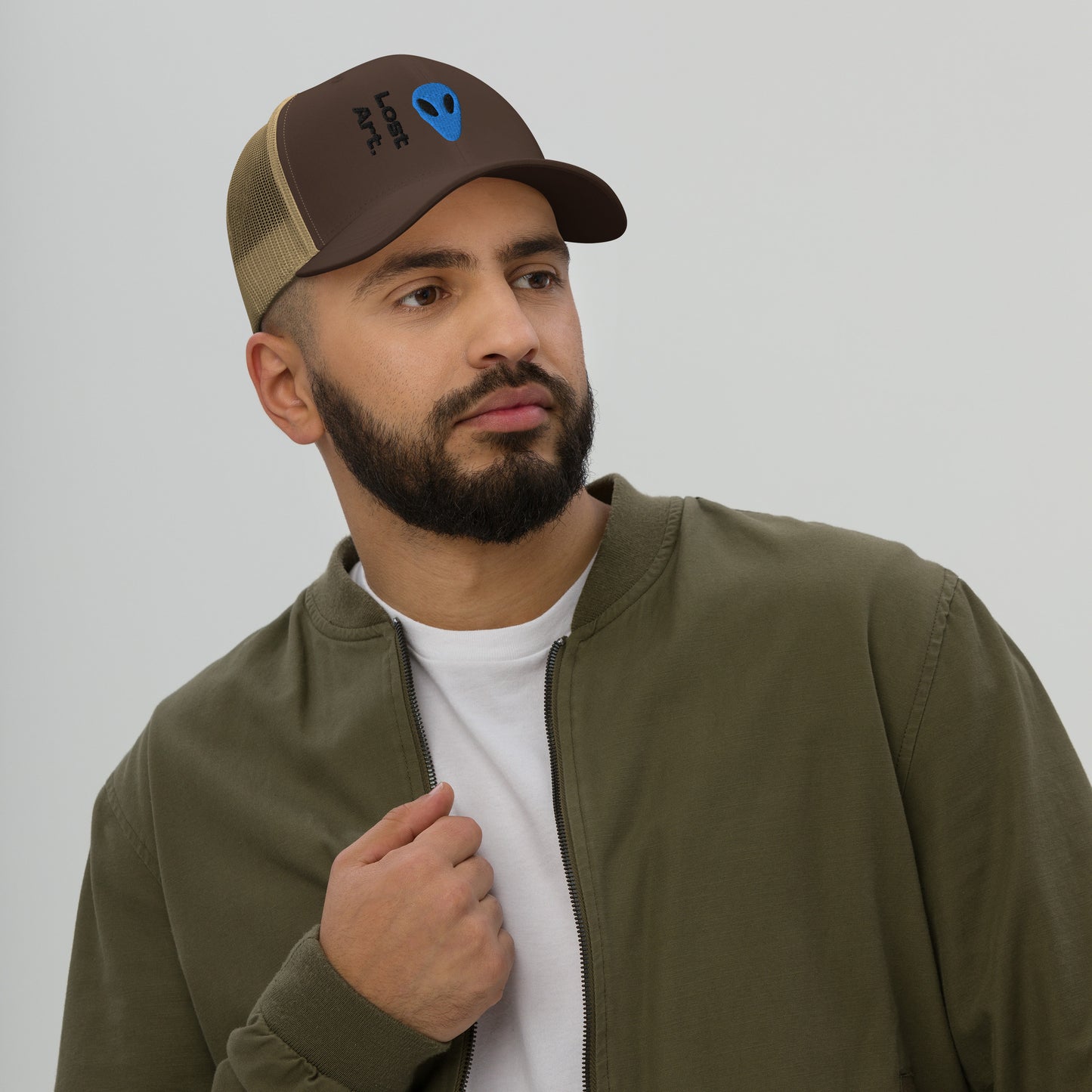 Lost Art Blue Alien Trucker Cap