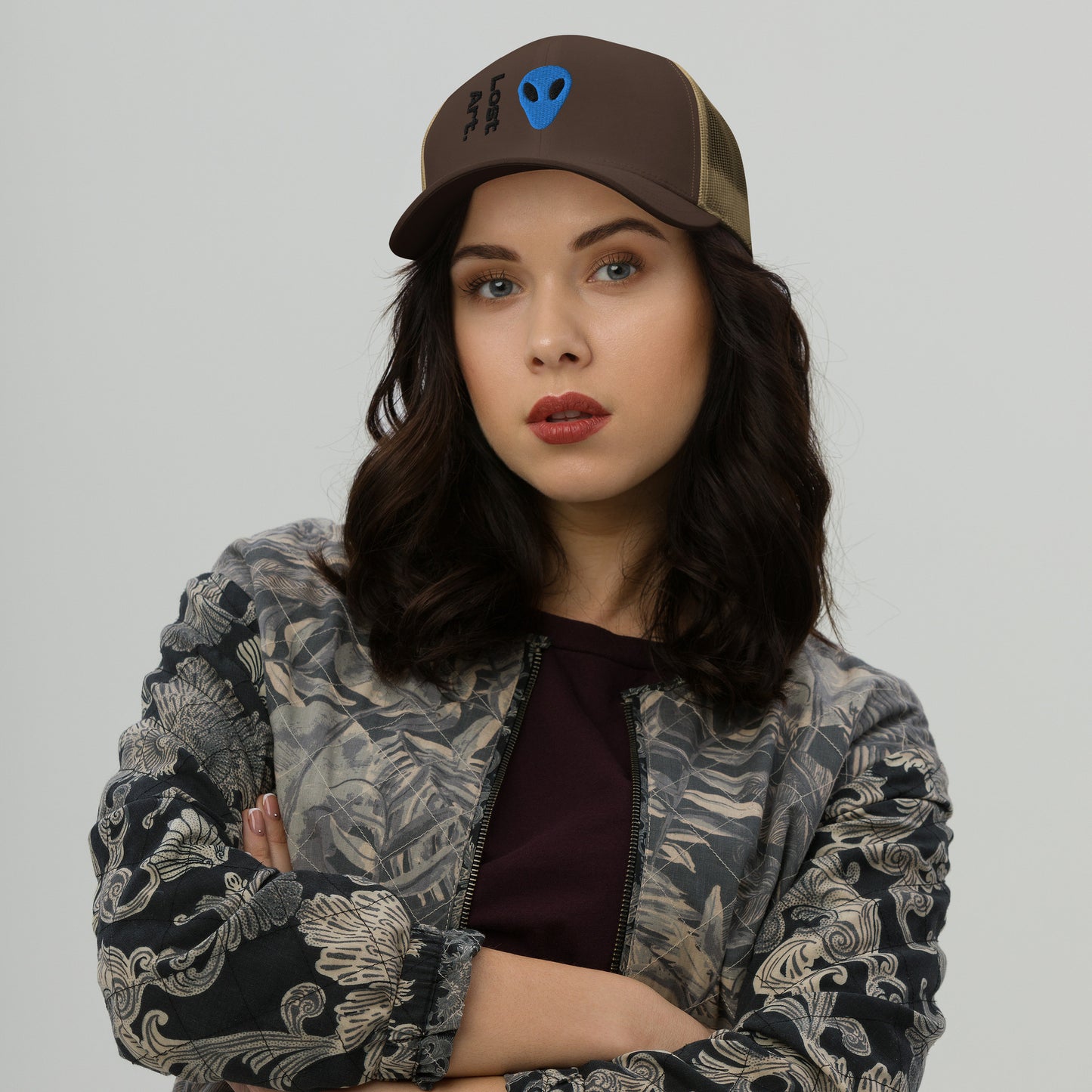 Lost Art Blue Alien Trucker Cap