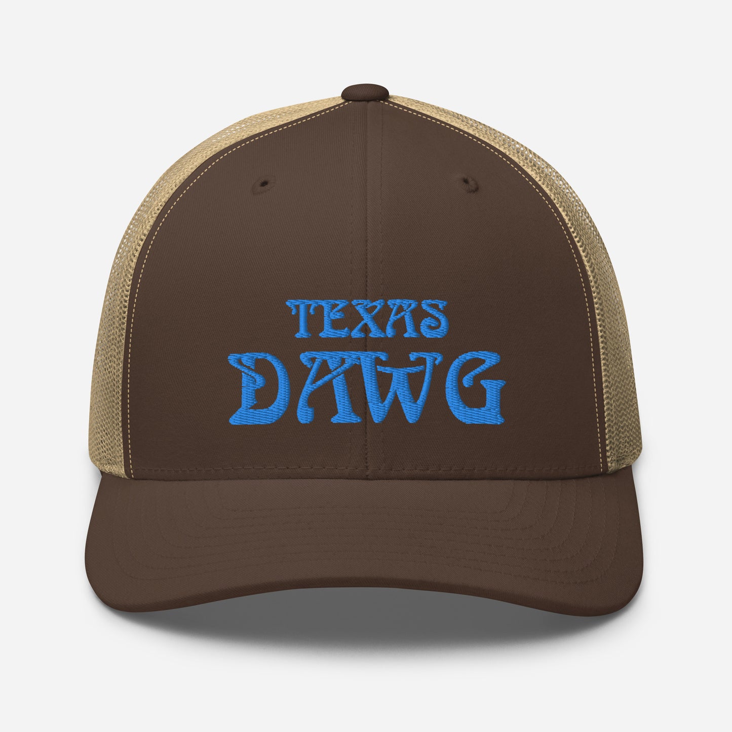 Blue Texas Dawg Funny Trucker Cap