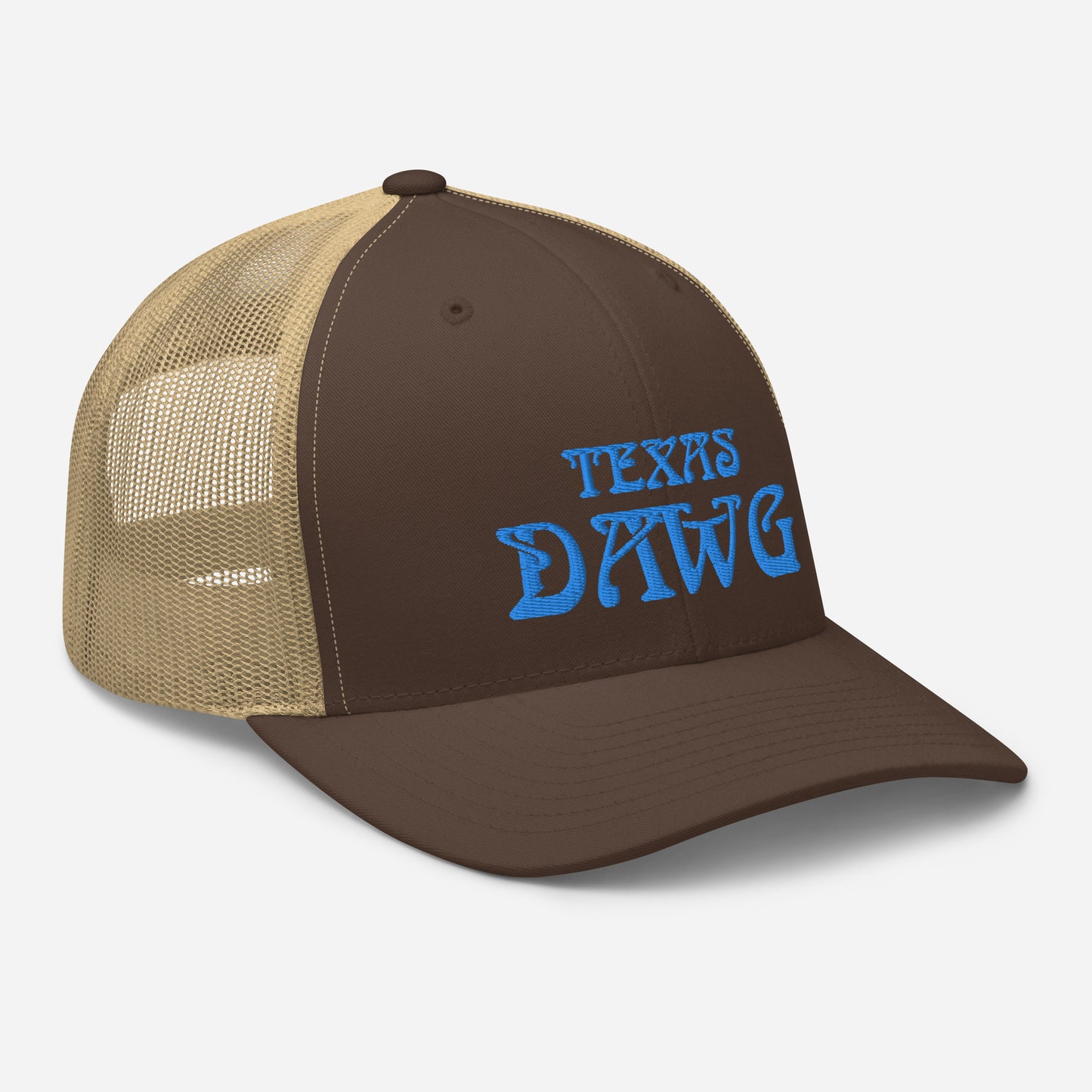 Blue Texas Dawg Funny Trucker Cap
