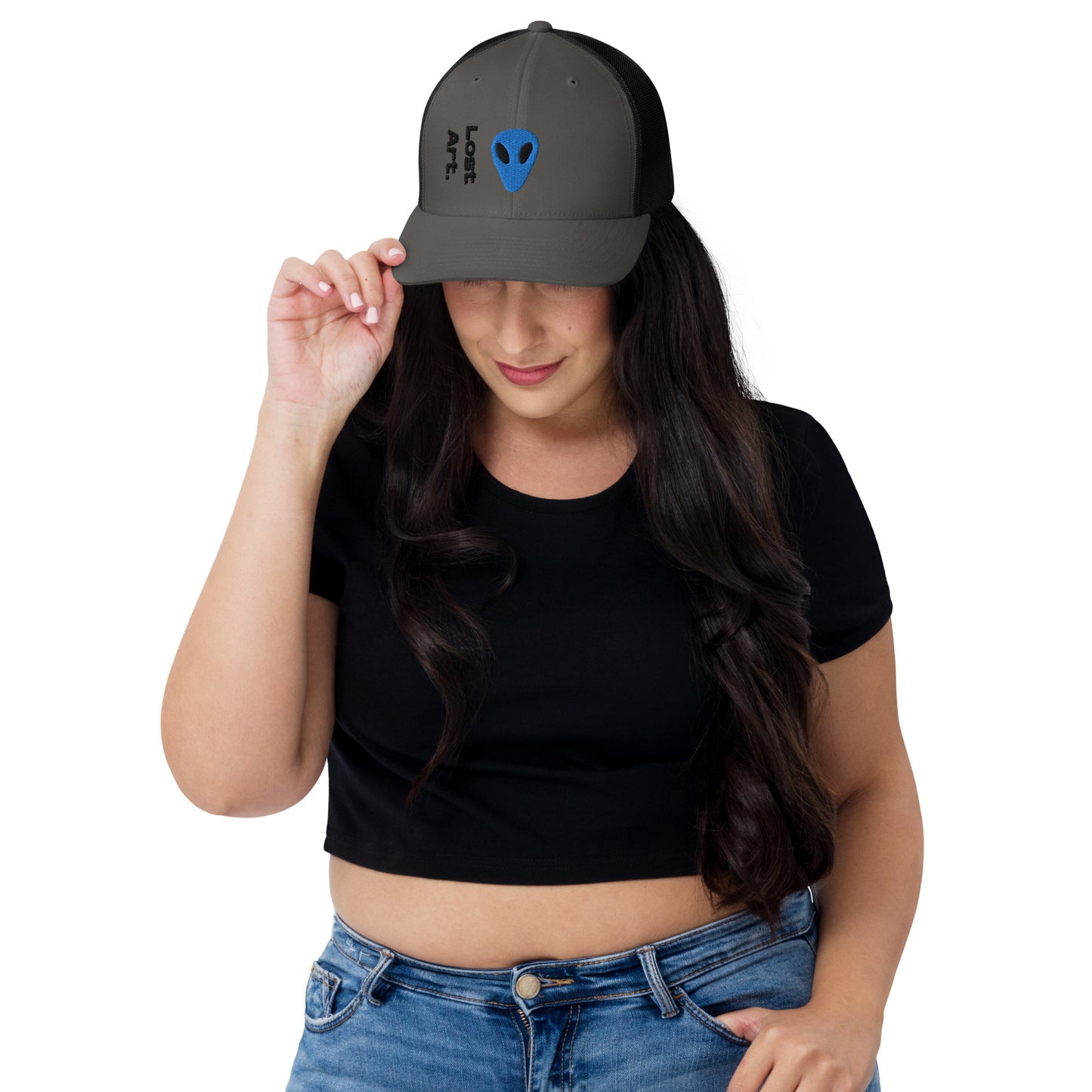 Lost Art Blue Alien Trucker Cap