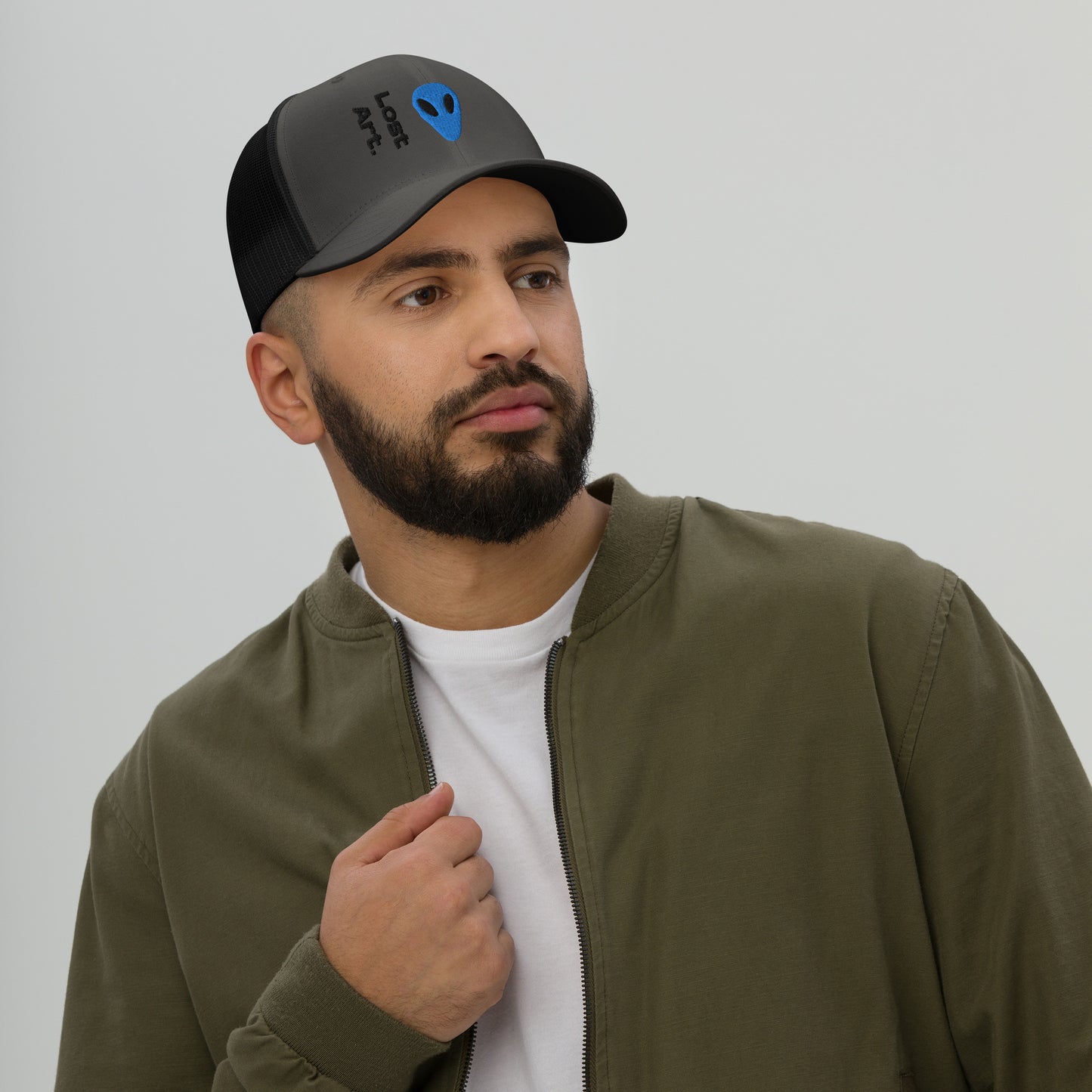 Lost Art Blue Alien Trucker Cap
