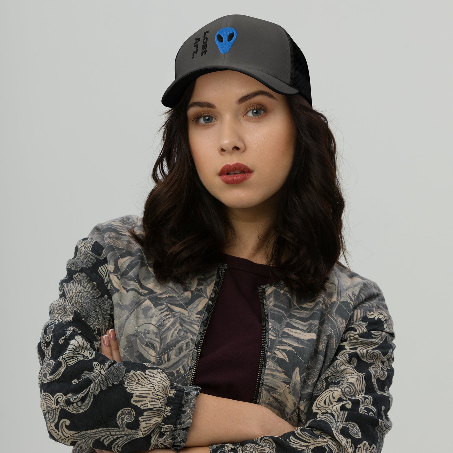 Lost Art Blue Alien Trucker Cap