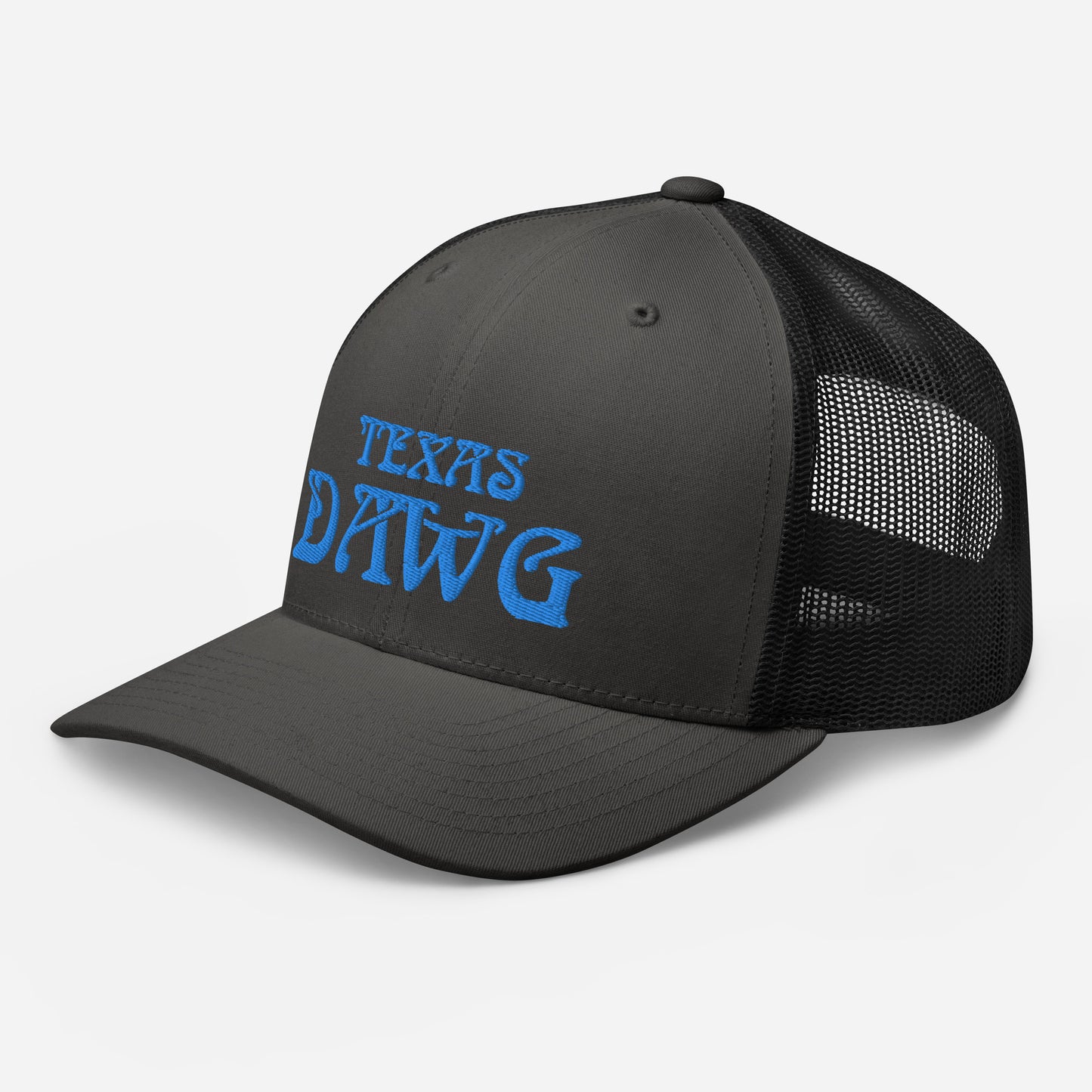 Blue Texas Dawg Funny Trucker Cap