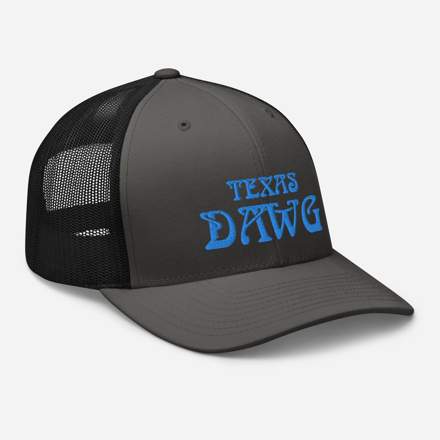 Blue Texas Dawg Funny Trucker Cap
