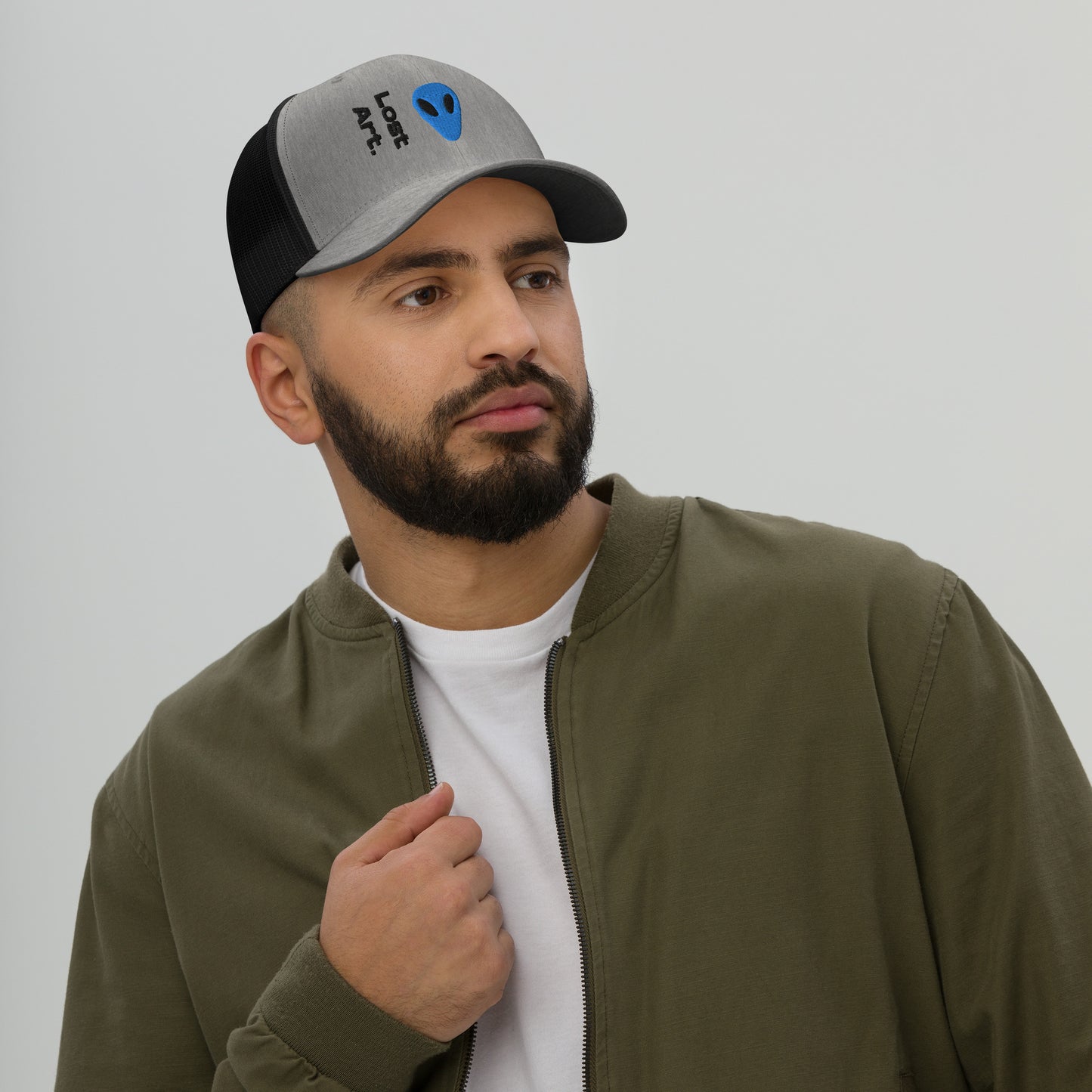 Lost Art Blue Alien Trucker Cap