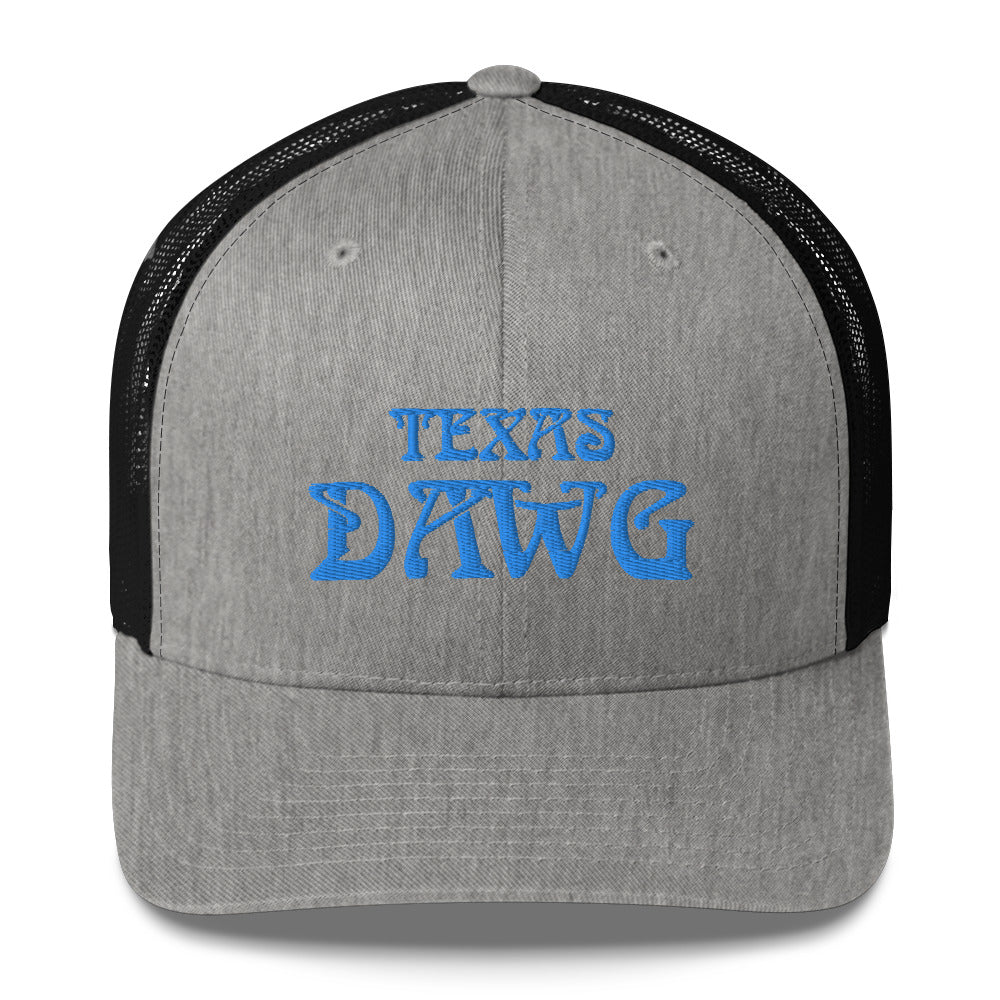 Blue Texas Dawg Funny Trucker Cap
