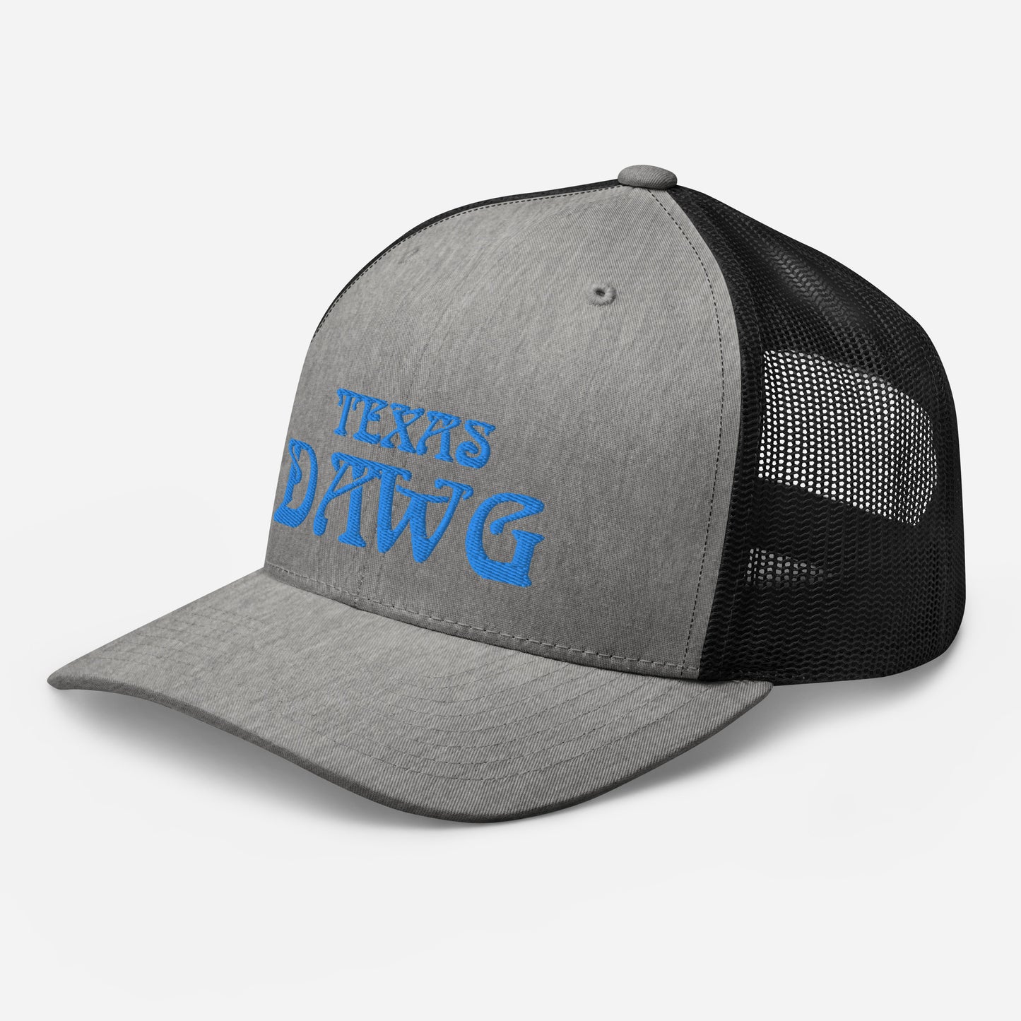 Blue Texas Dawg Funny Trucker Cap