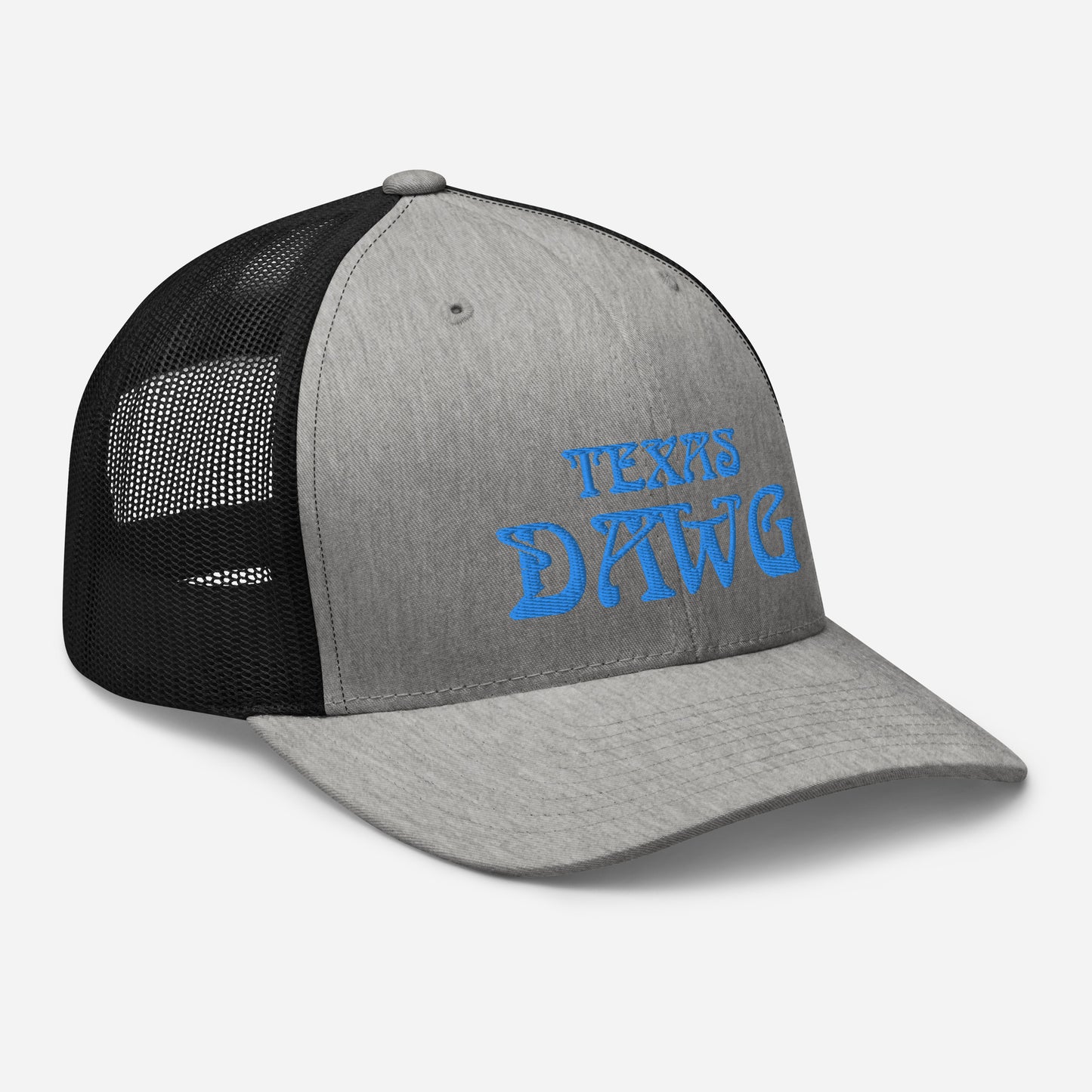 Blue Texas Dawg Funny Trucker Cap