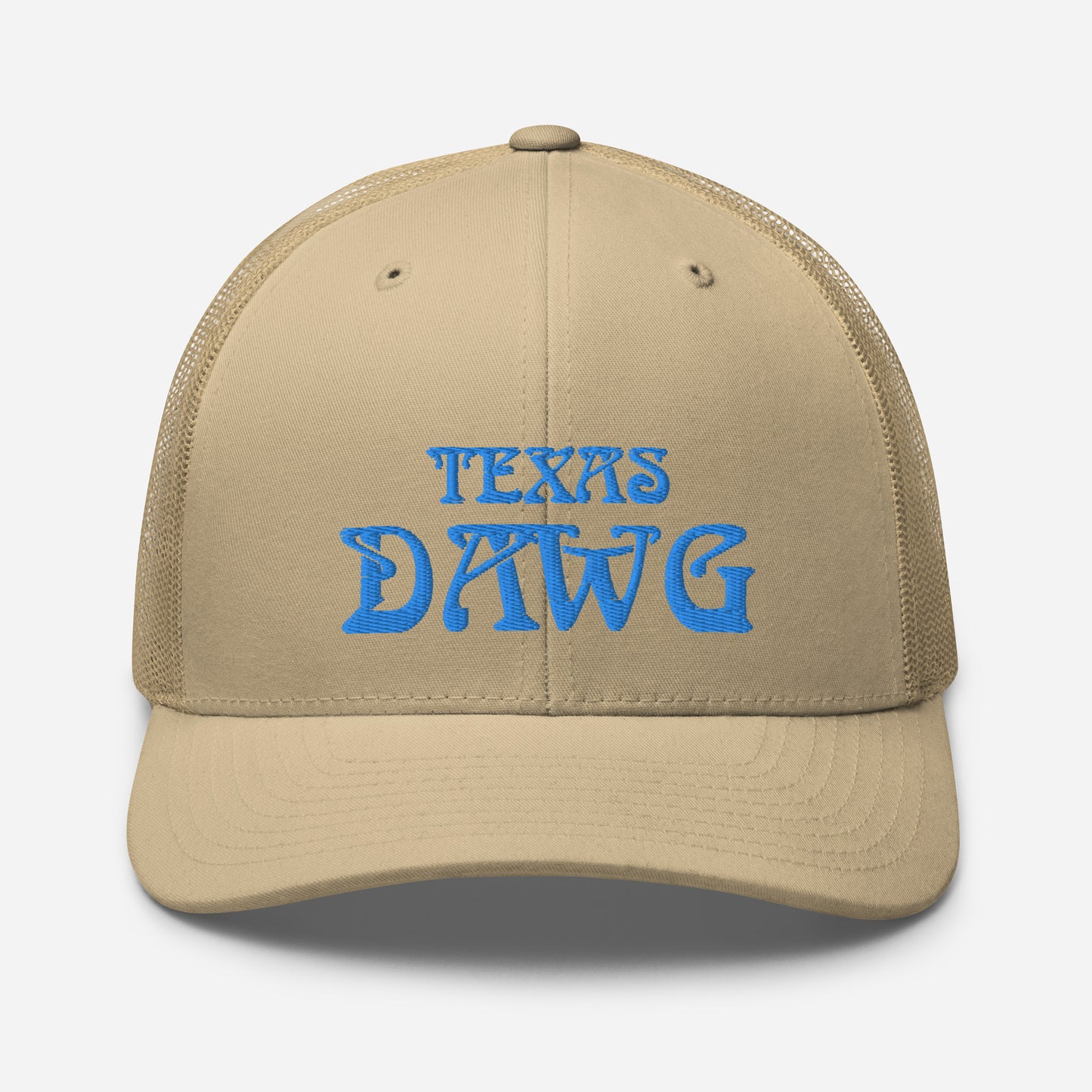 Blue Texas Dawg Funny Trucker Cap