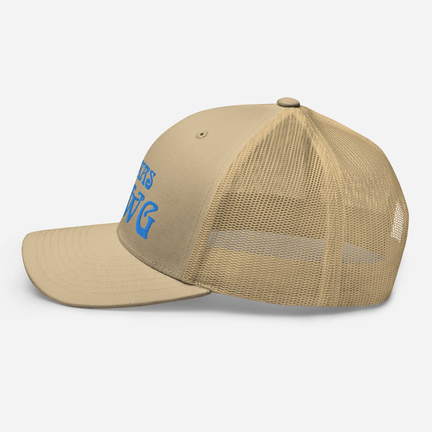 Blue Texas Dawg Funny Trucker Cap