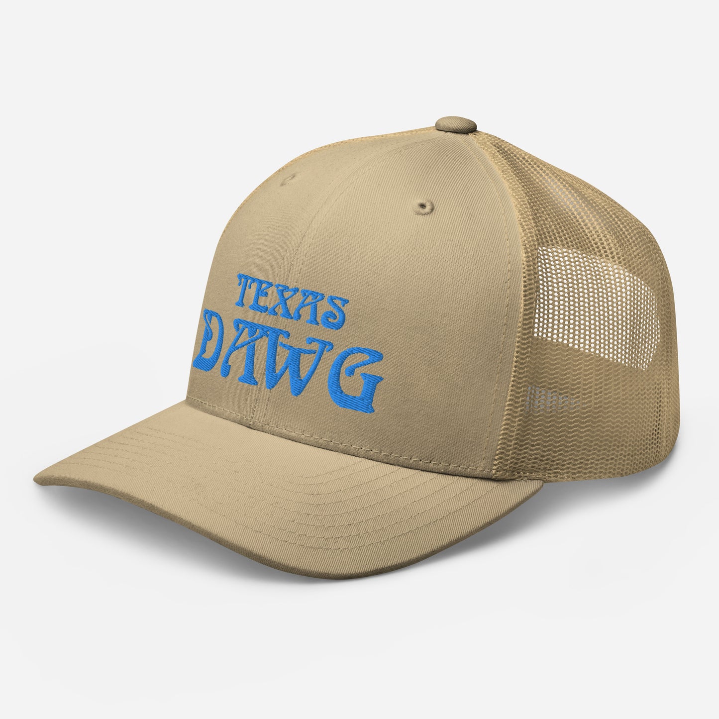 Blue Texas Dawg Funny Trucker Cap