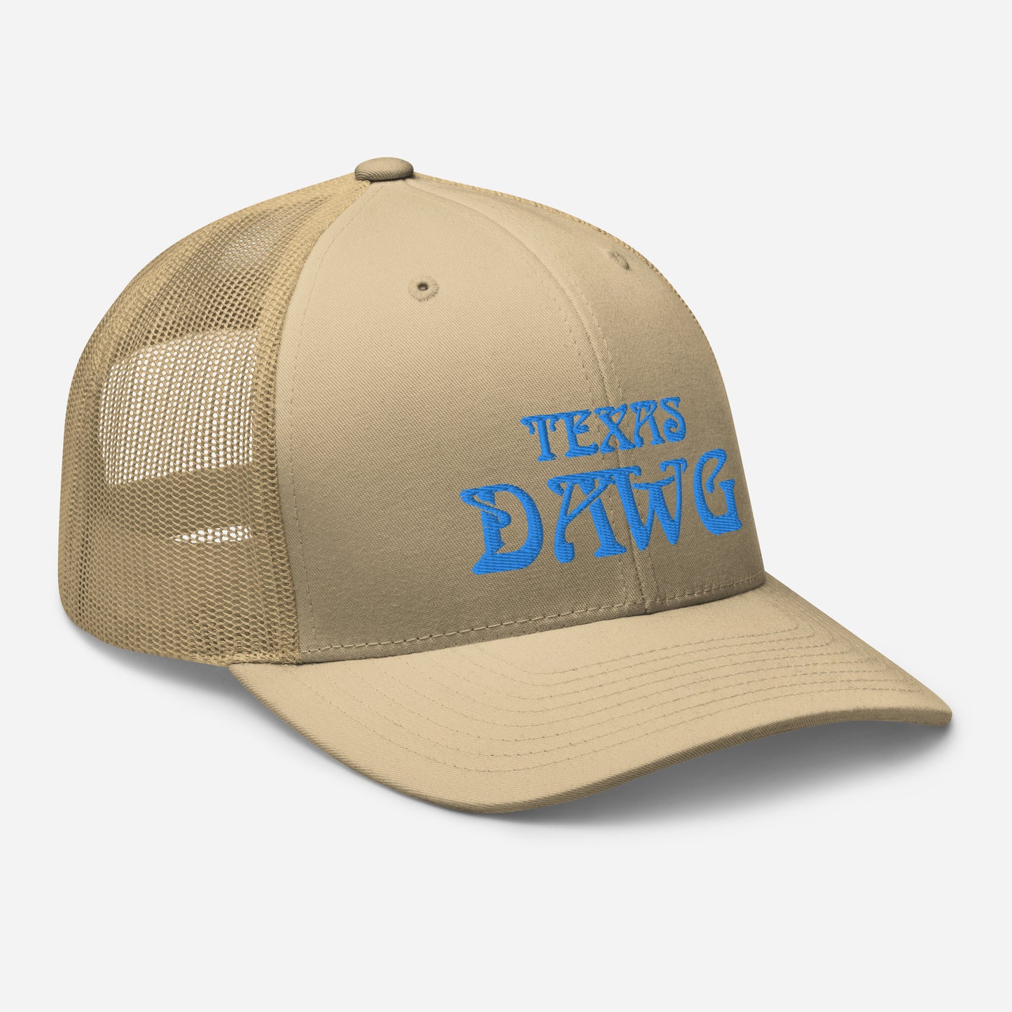 Blue Texas Dawg Funny Trucker Cap