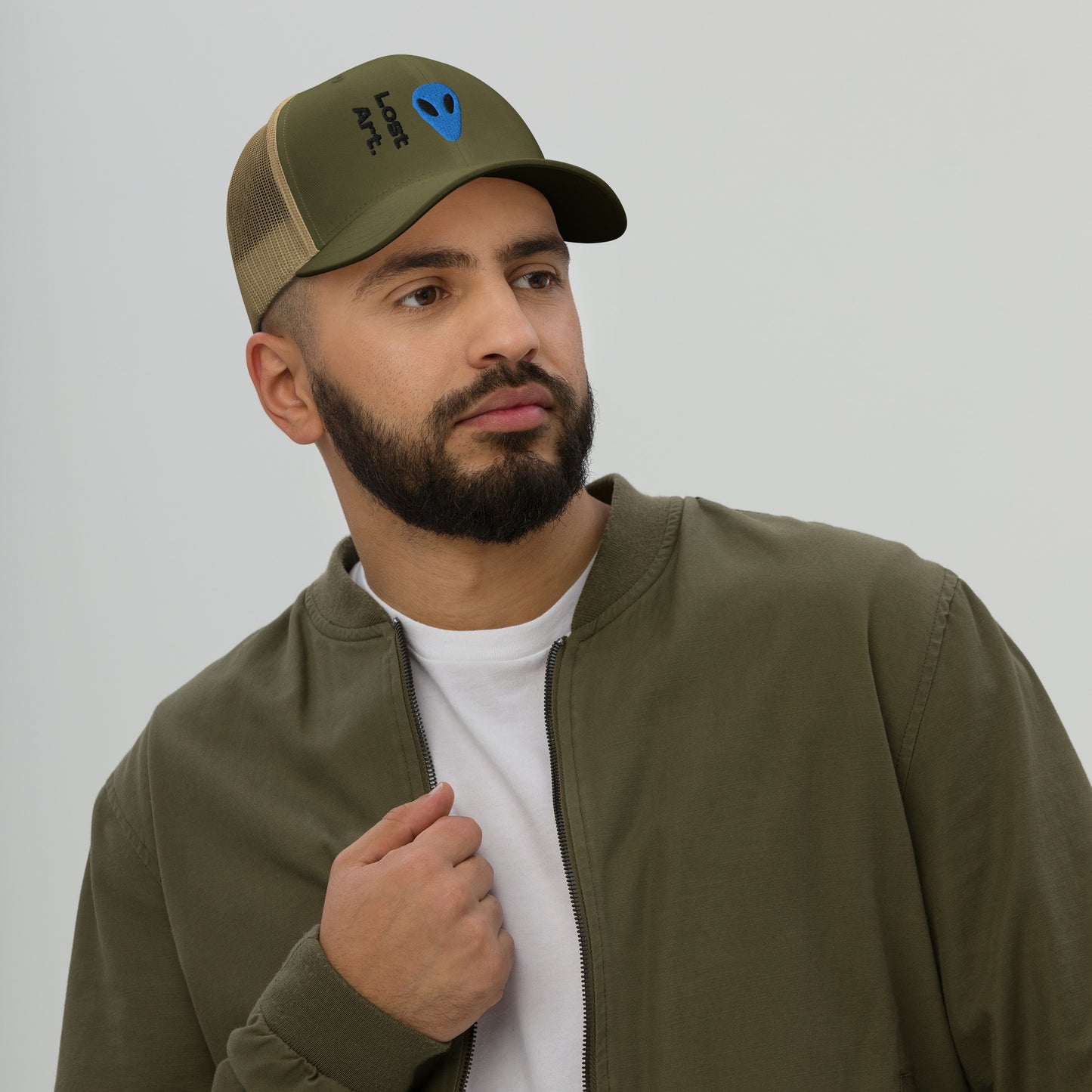 Lost Art Blue Alien Trucker Cap