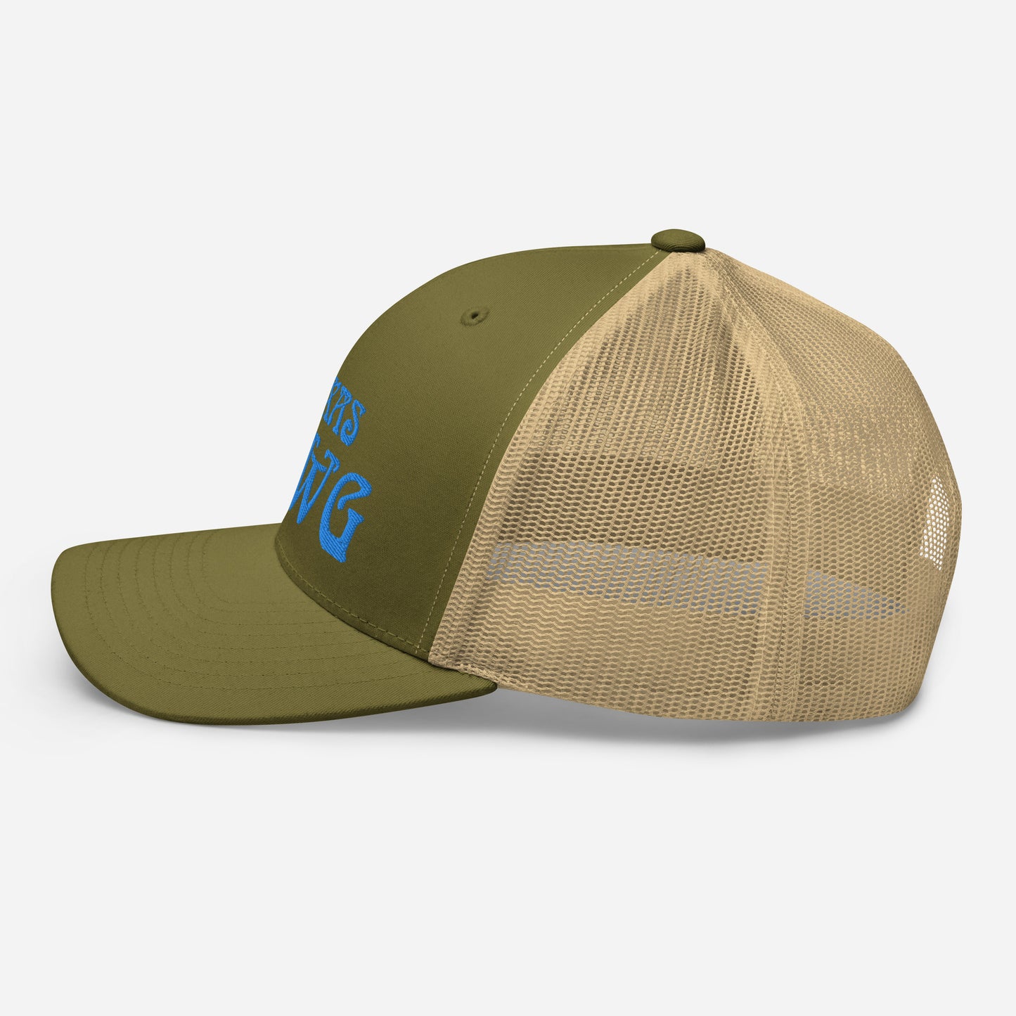 Blue Texas Dawg Funny Trucker Cap
