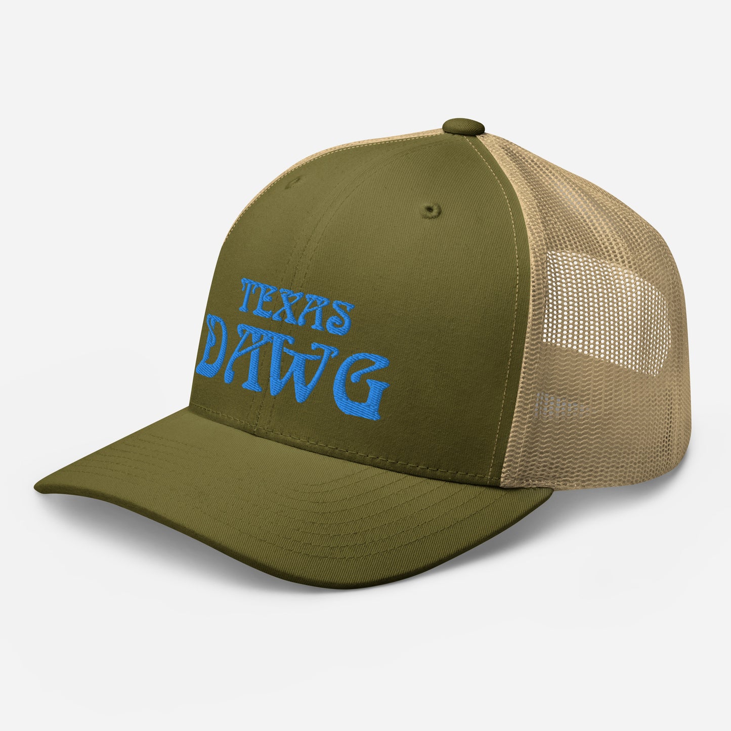 Blue Texas Dawg Funny Trucker Cap