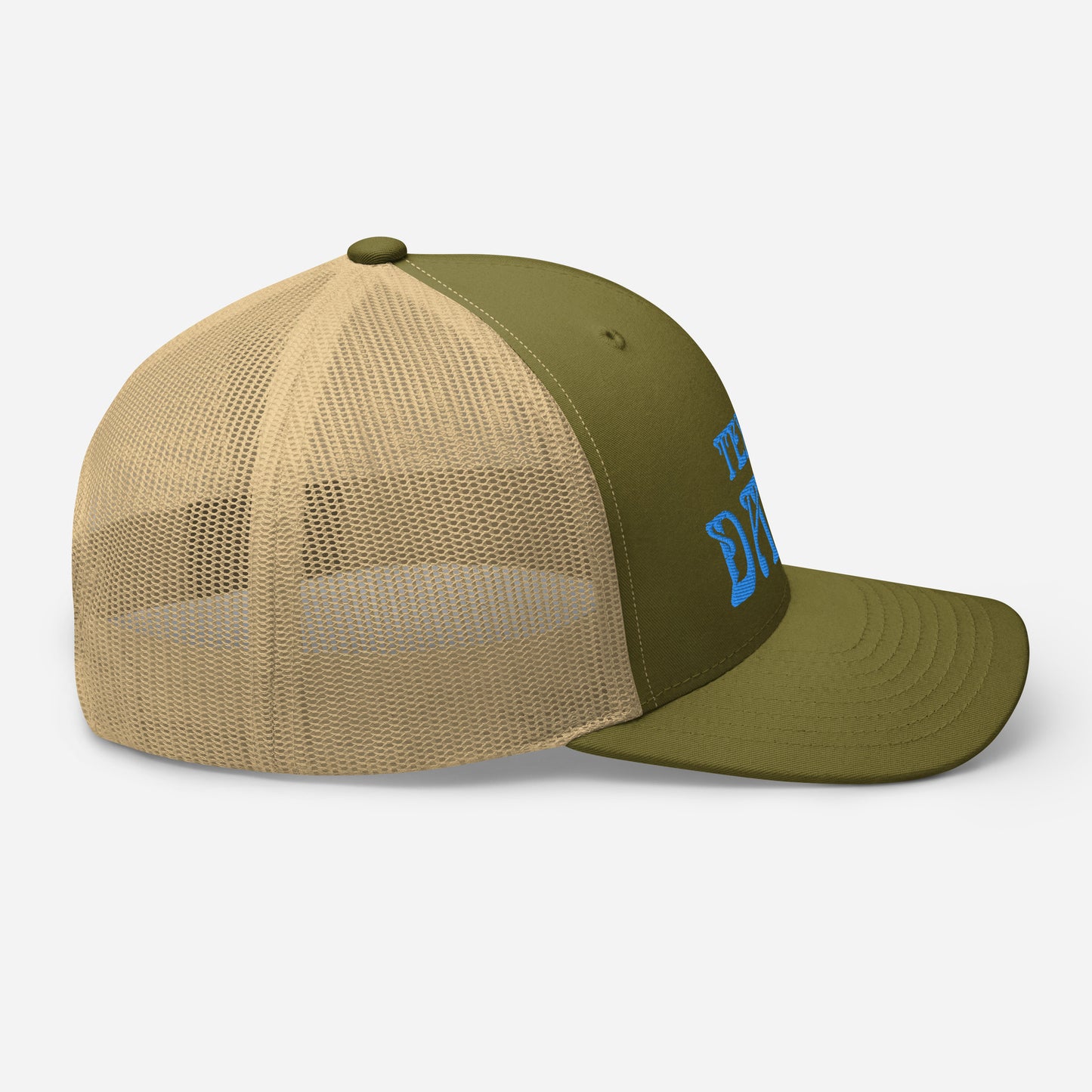 Blue Texas Dawg Funny Trucker Cap