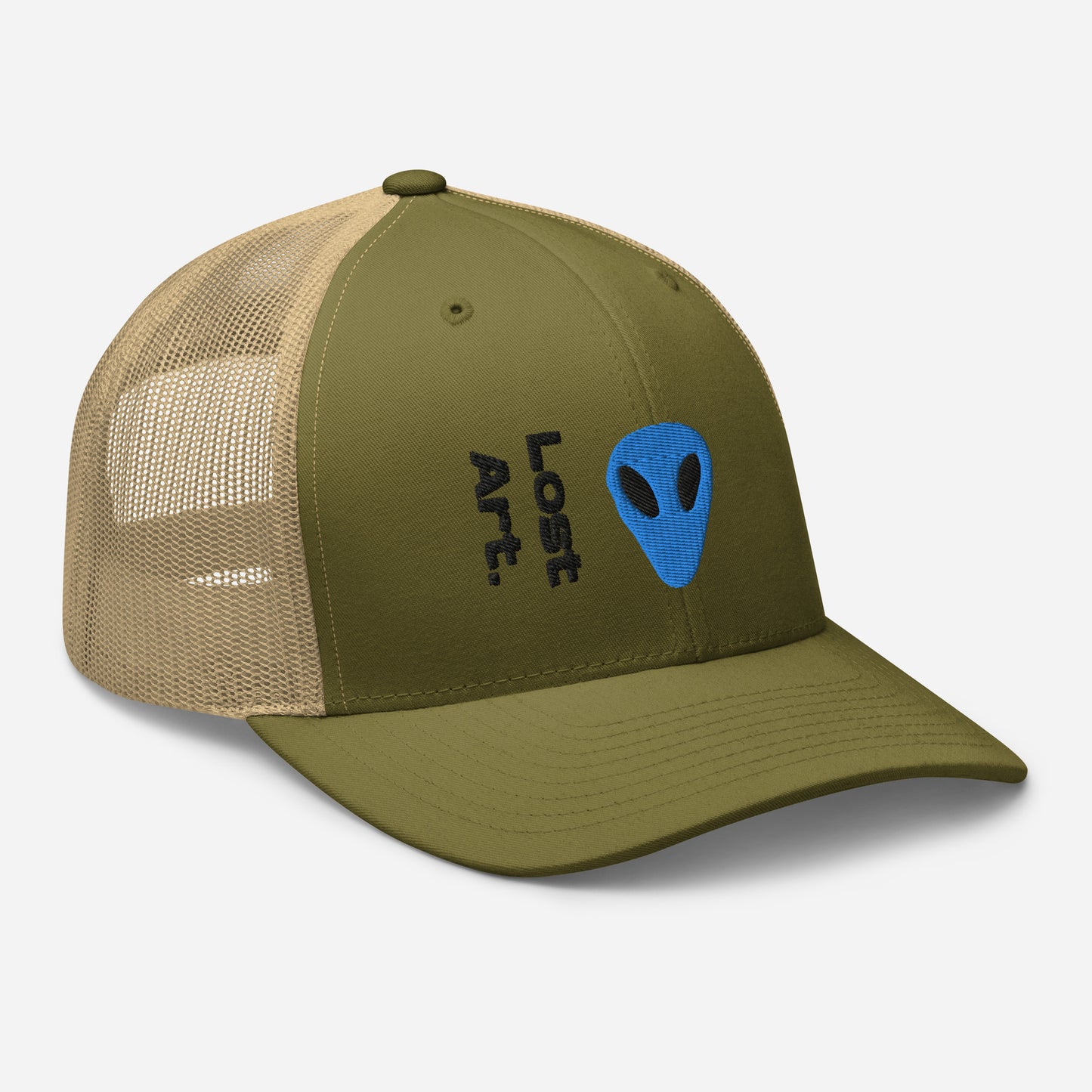 Lost Art Blue Alien Trucker Cap
