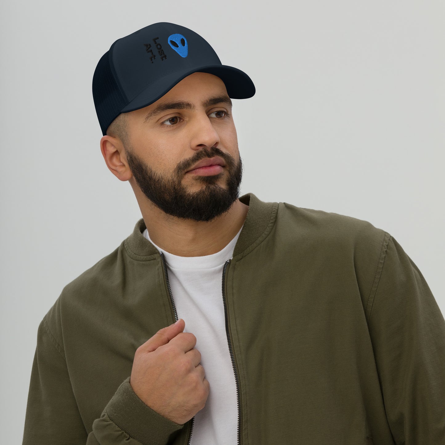 Lost Art Blue Alien Trucker Cap