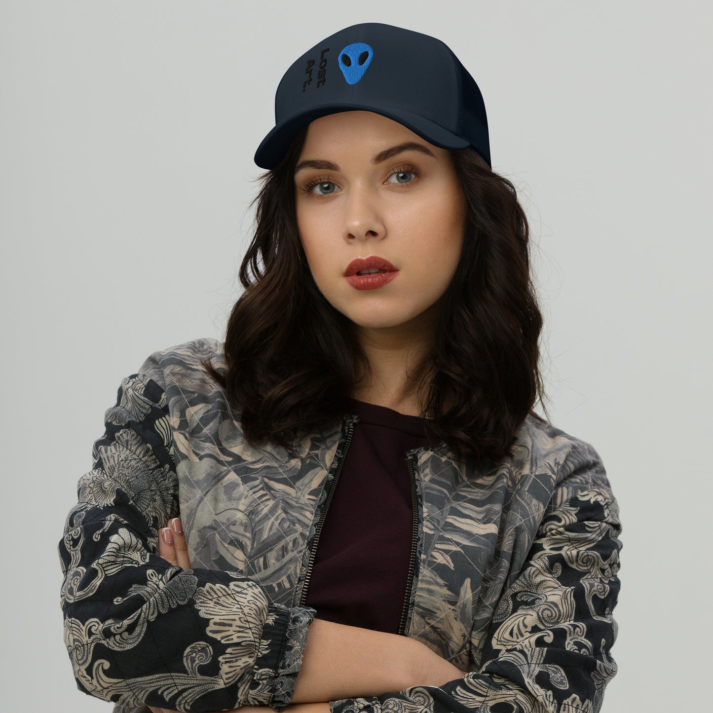 Lost Art Blue Alien Trucker Cap