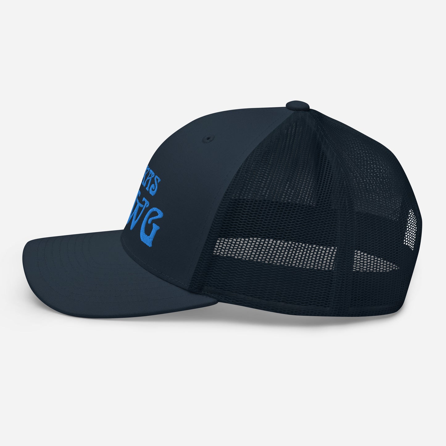 Blue Texas Dawg Funny Trucker Cap