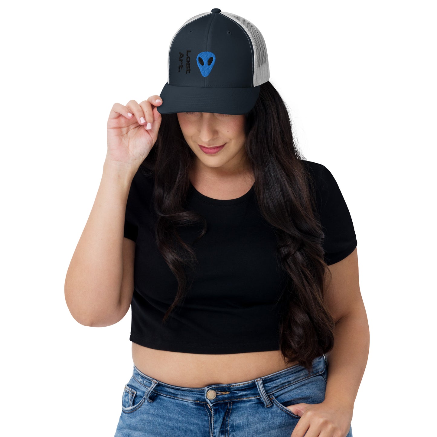 Lost Art Blue Alien Trucker Cap