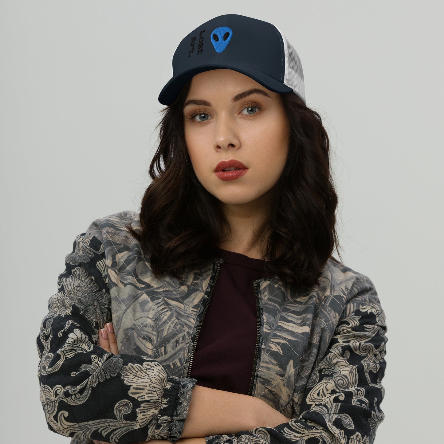 Lost Art Blue Alien Trucker Cap