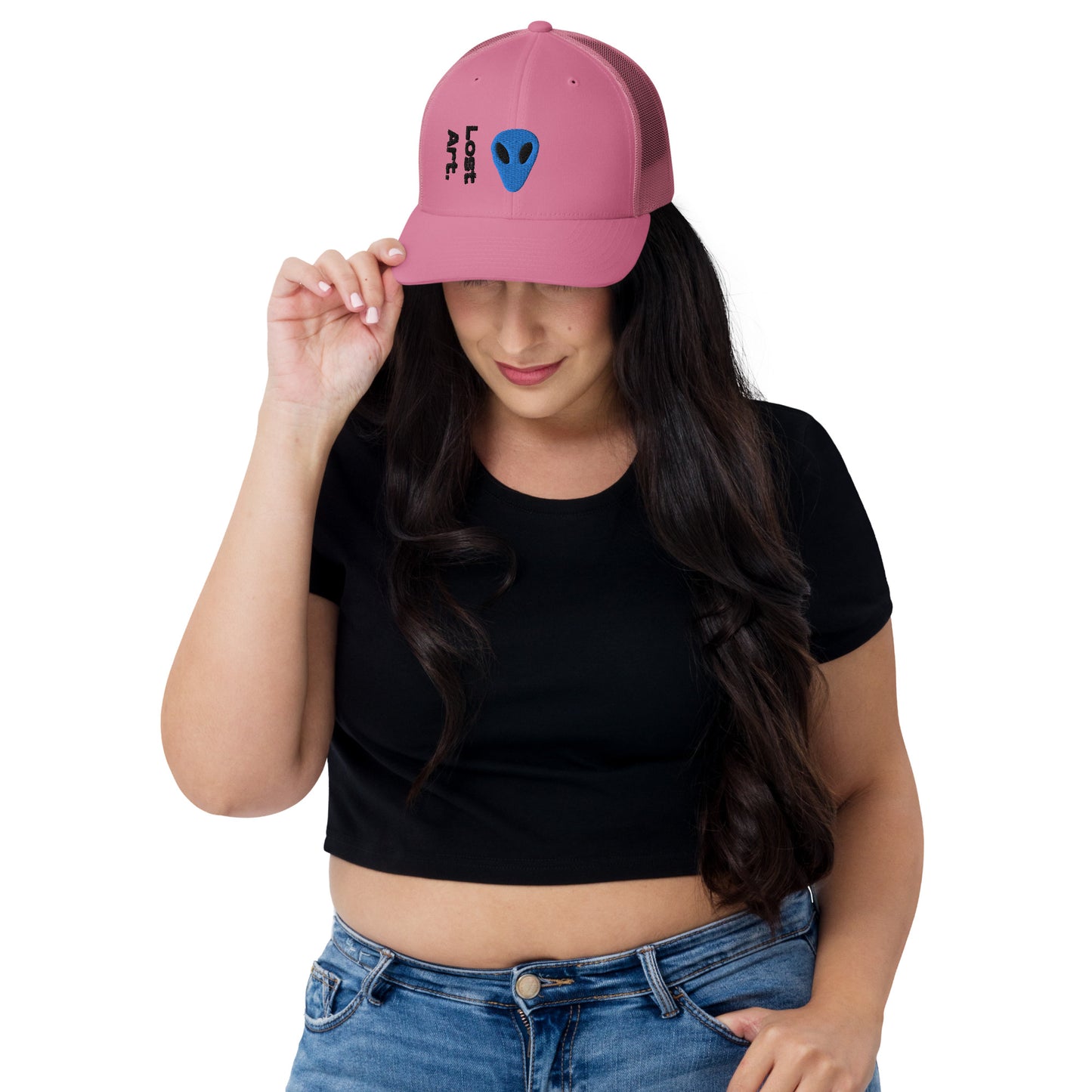 Lost Art Blue Alien Trucker Cap