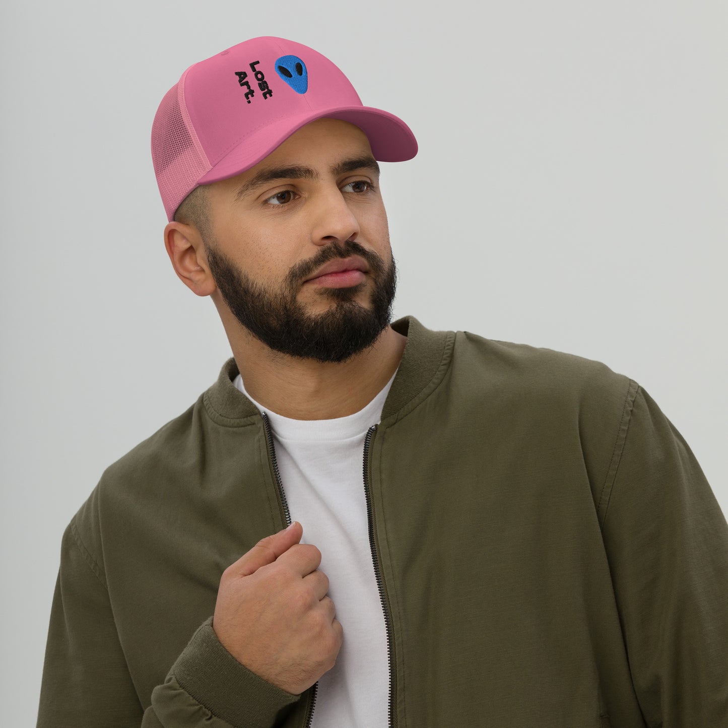 Lost Art Blue Alien Trucker Cap