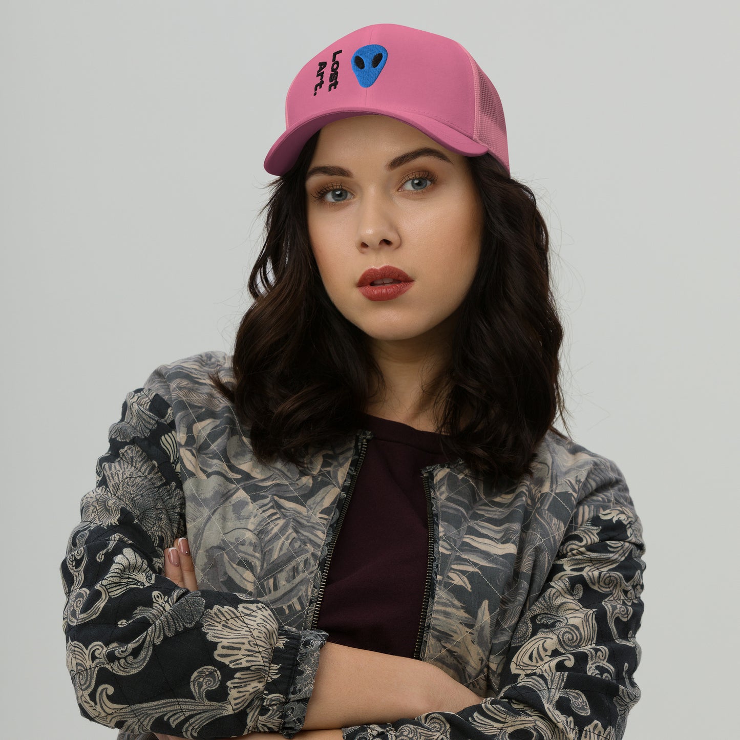 Lost Art Blue Alien Trucker Cap