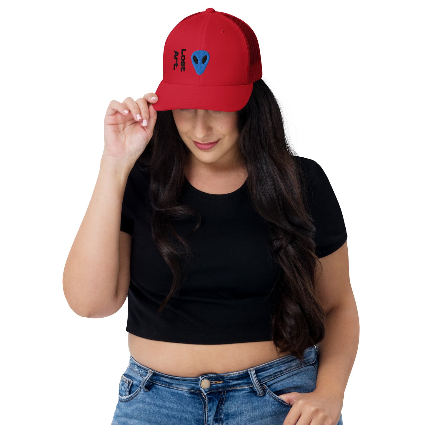Lost Art Blue Alien Trucker Cap