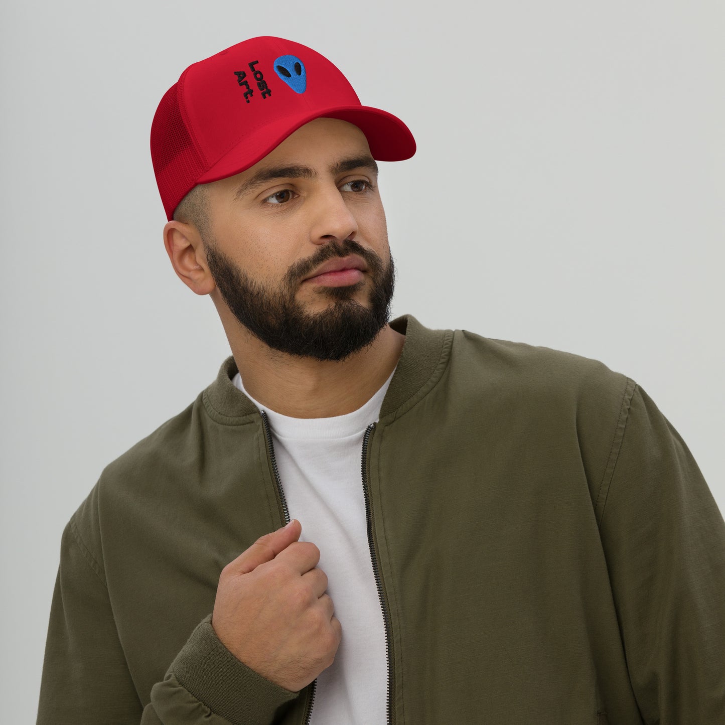 Lost Art Blue Alien Trucker Cap