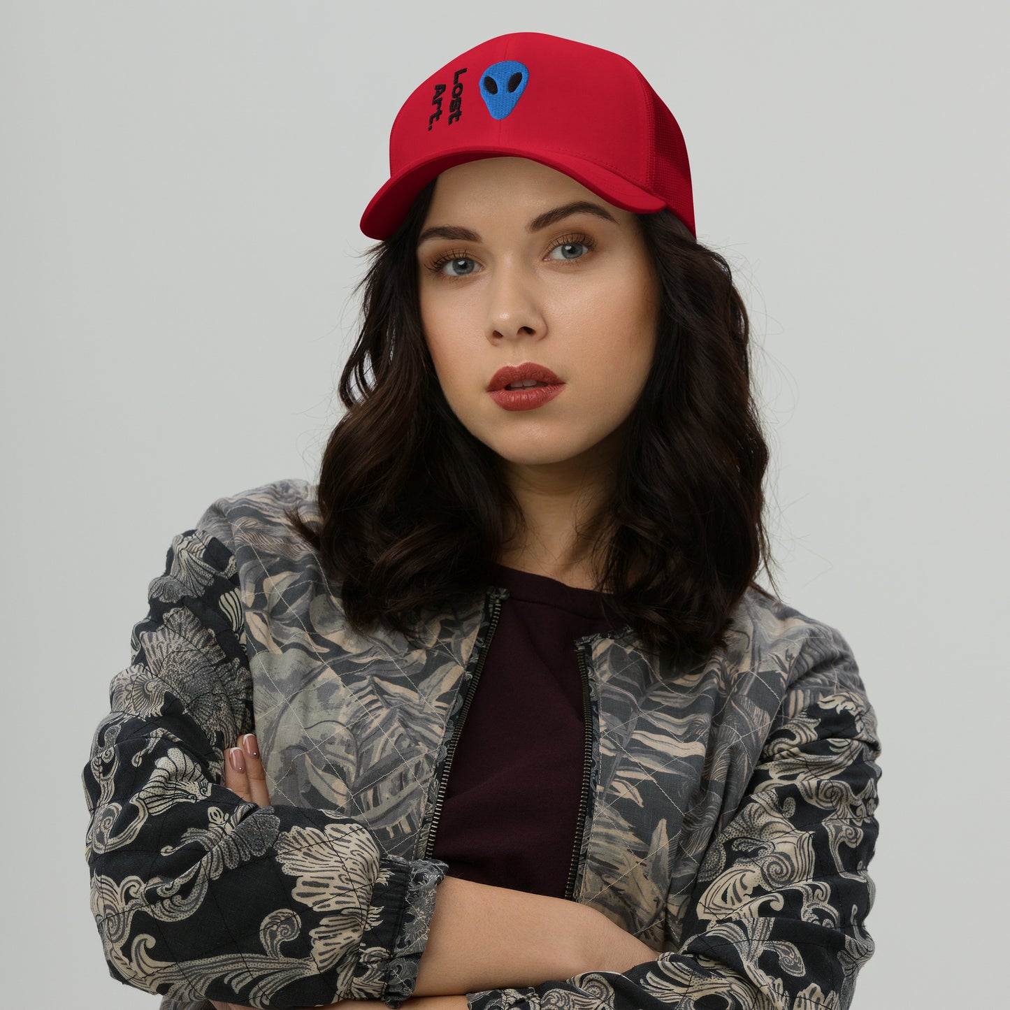Lost Art Blue Alien Trucker Cap