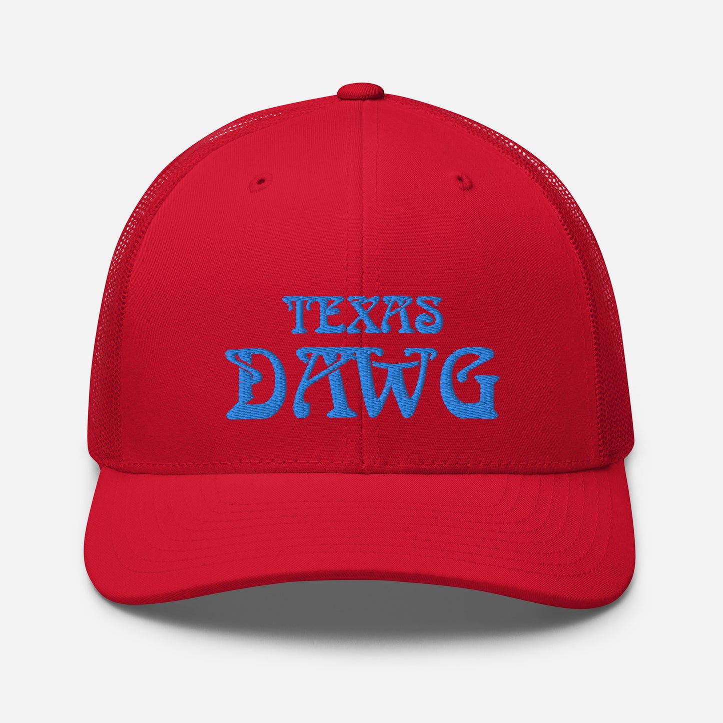 Blue Texas Dawg Funny Trucker Cap
