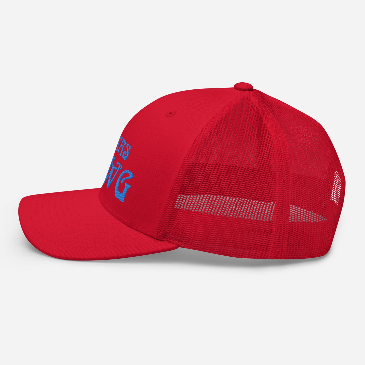 Blue Texas Dawg Funny Trucker Cap