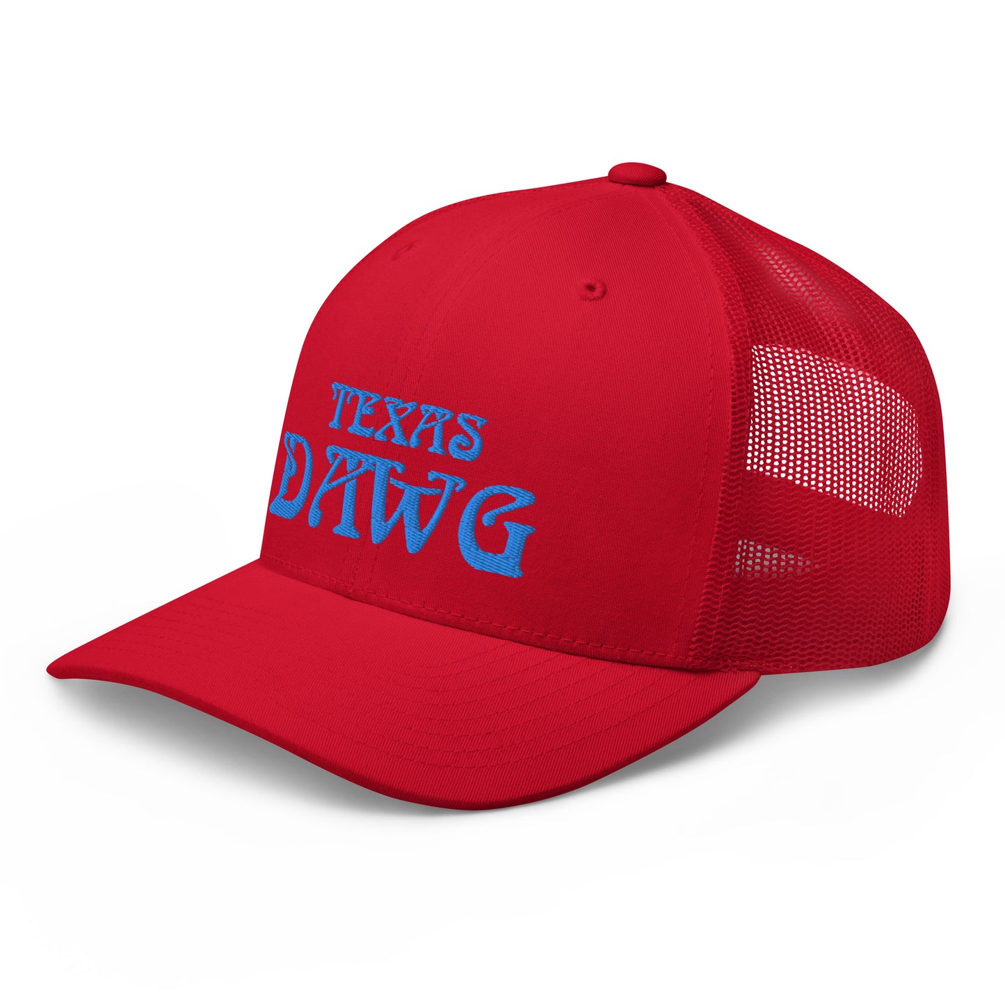 Blue Texas Dawg Funny Trucker Cap