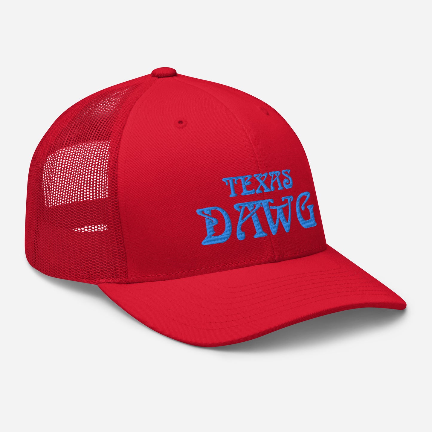 Blue Texas Dawg Funny Trucker Cap