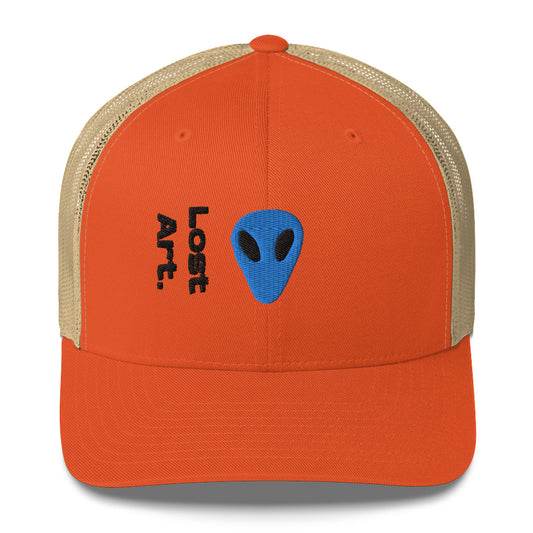 Lost Art Blue Alien Trucker Cap