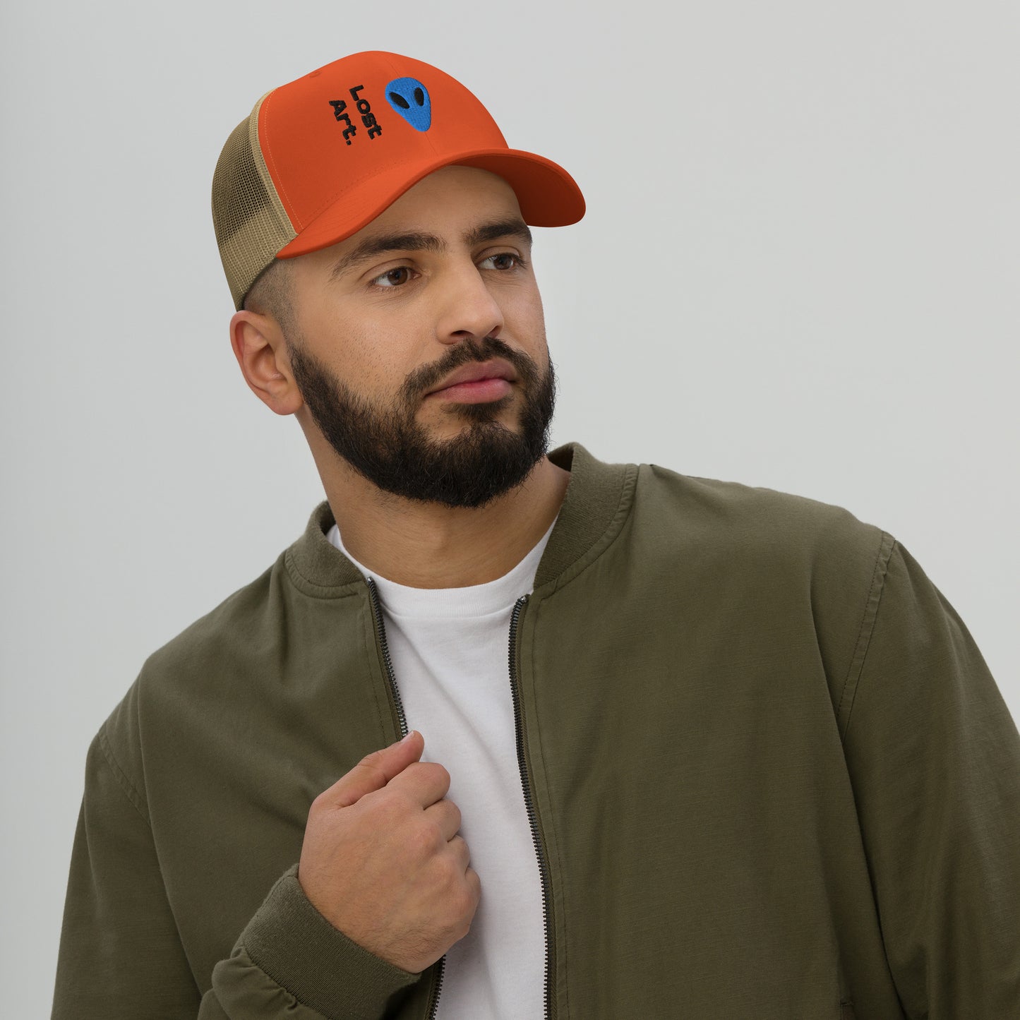 Lost Art Blue Alien Trucker Cap